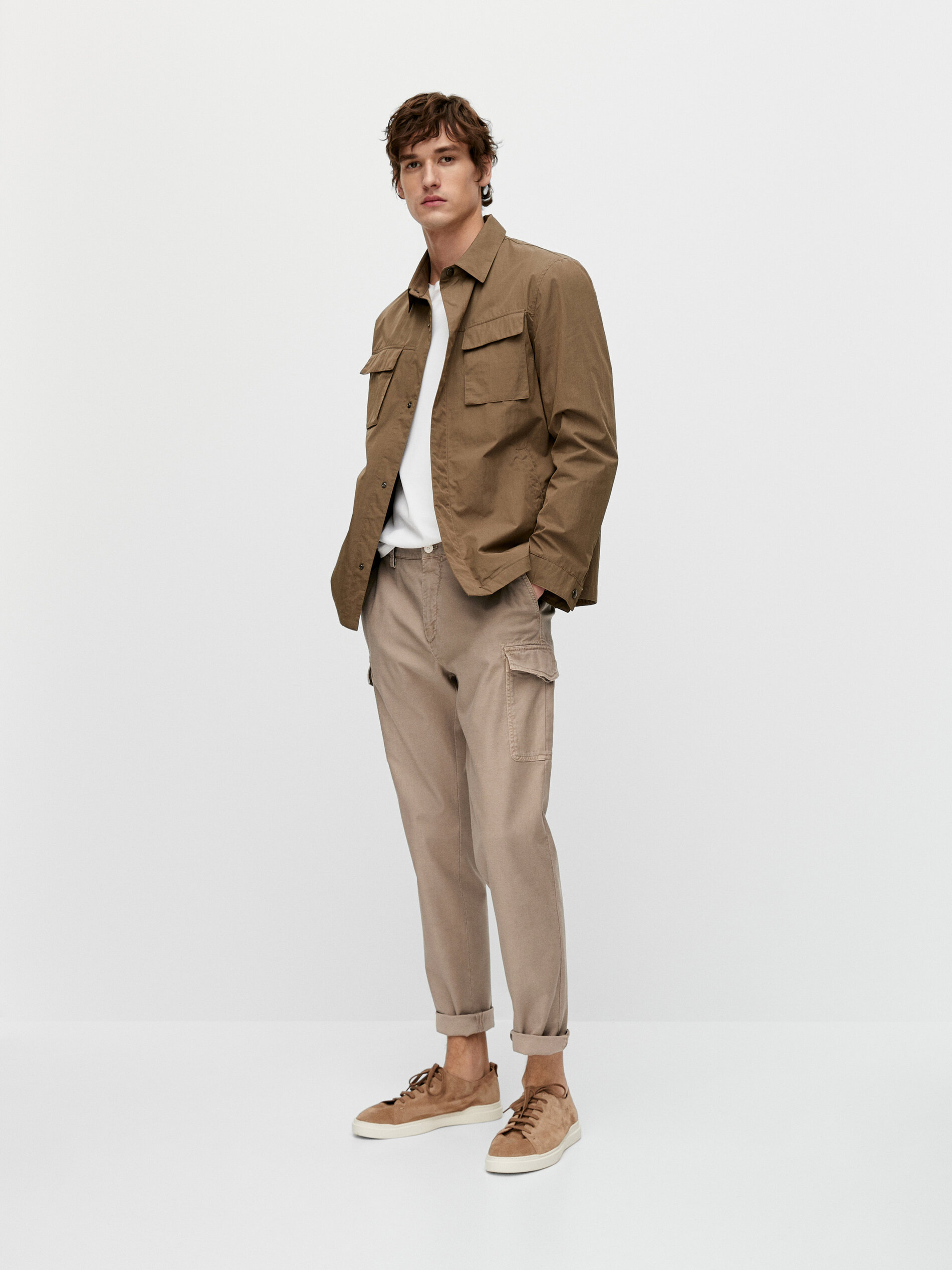 Cotton cargo trousers - Massimo Dutti 