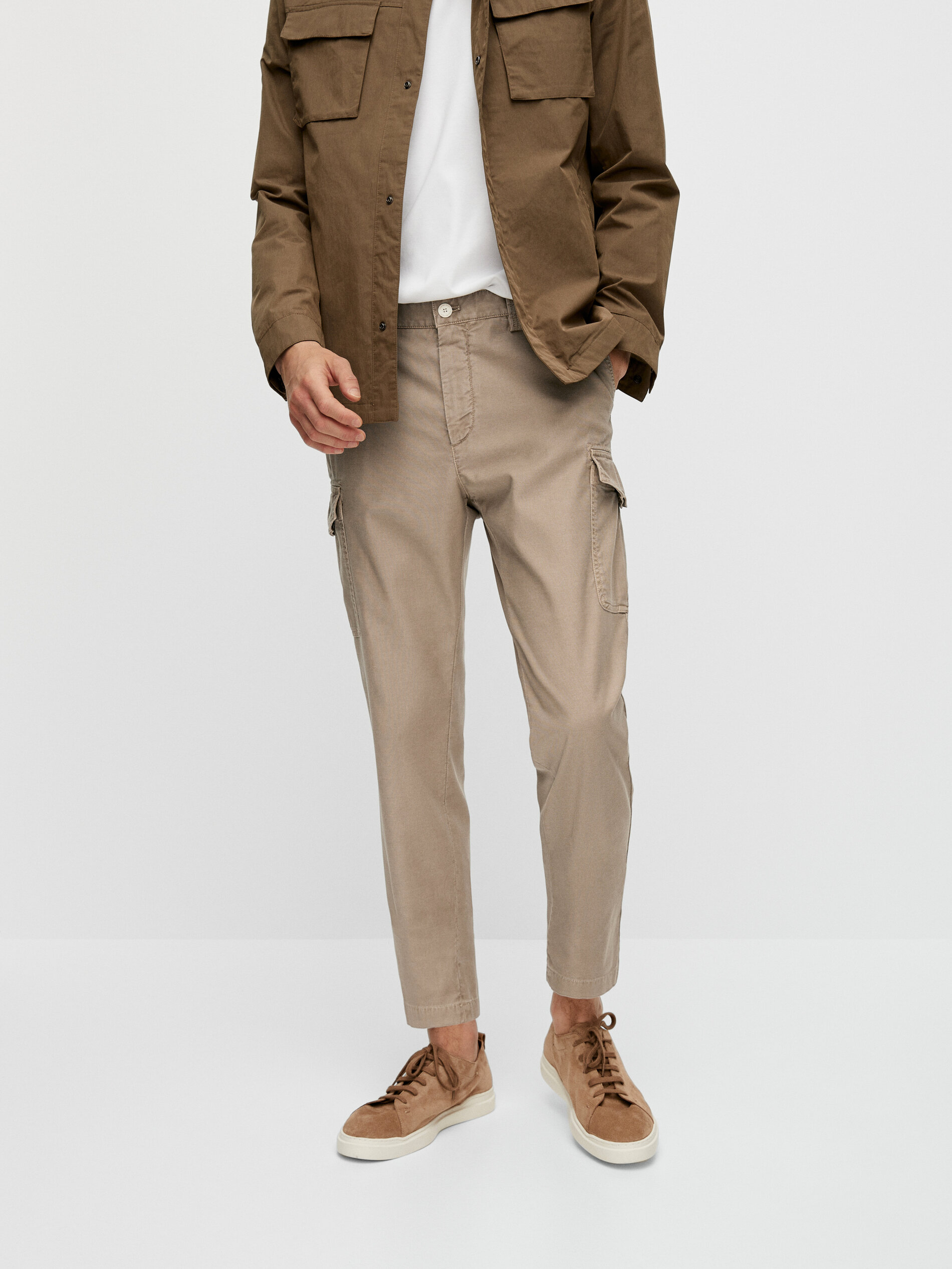 Cotton cargo trousers - Massimo Dutti 