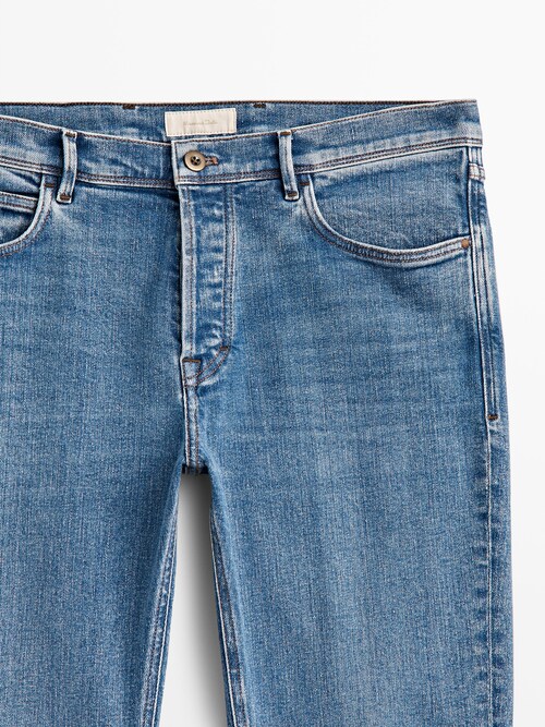 lección Hasta aquí Ordenador portátil Pantalón vaquero "Jeans x Jeans" Tapered fit - Massimo Dutti España