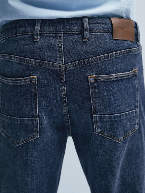 마시모두띠 청바지 Massimo Dutti Tapered fit dirty stone jeans,INDIGO
