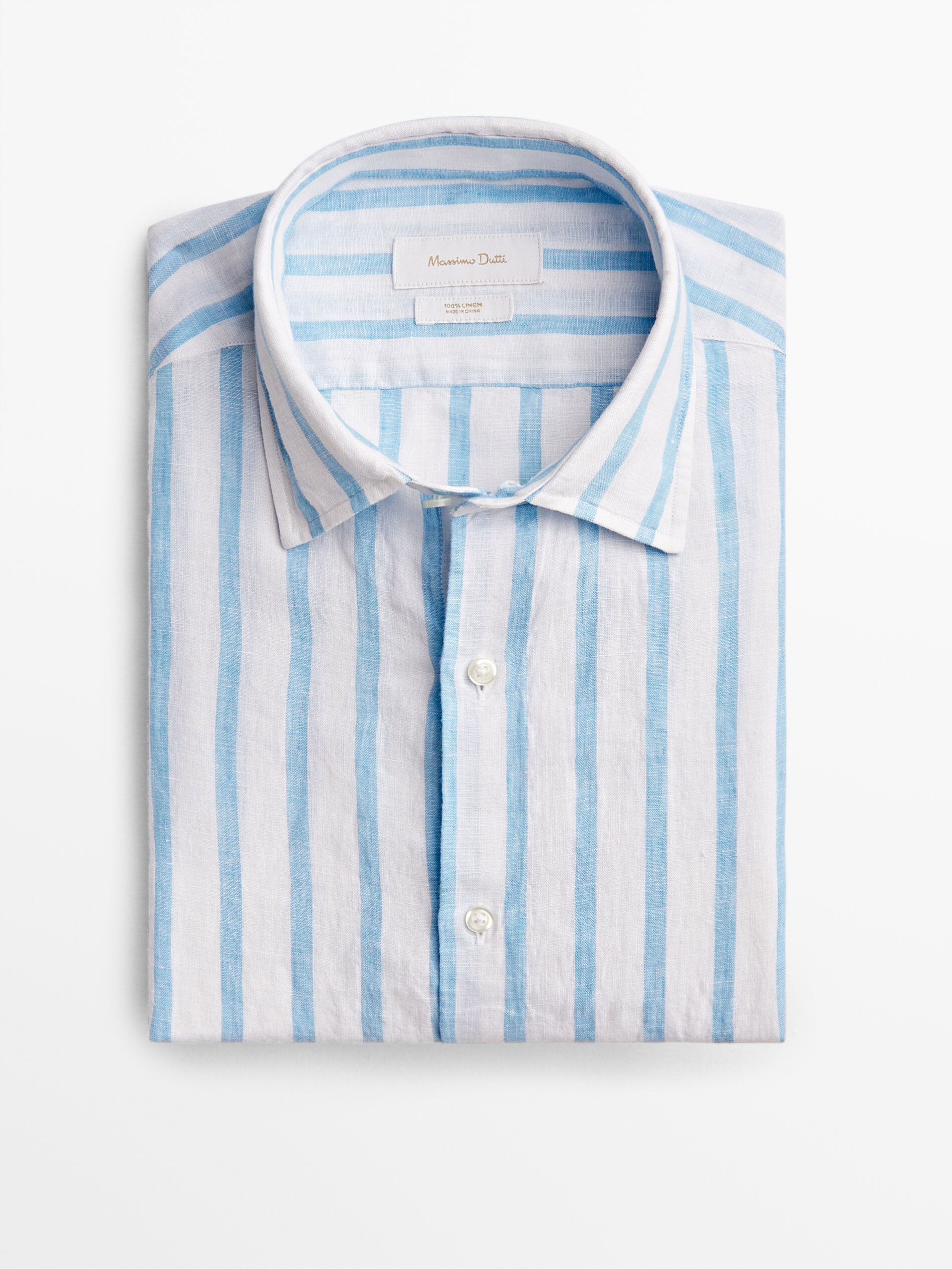 HERREN Hemden & T-Shirts Slim fit Massimo Dutti Hemd Blau M Rabatt 82 % 