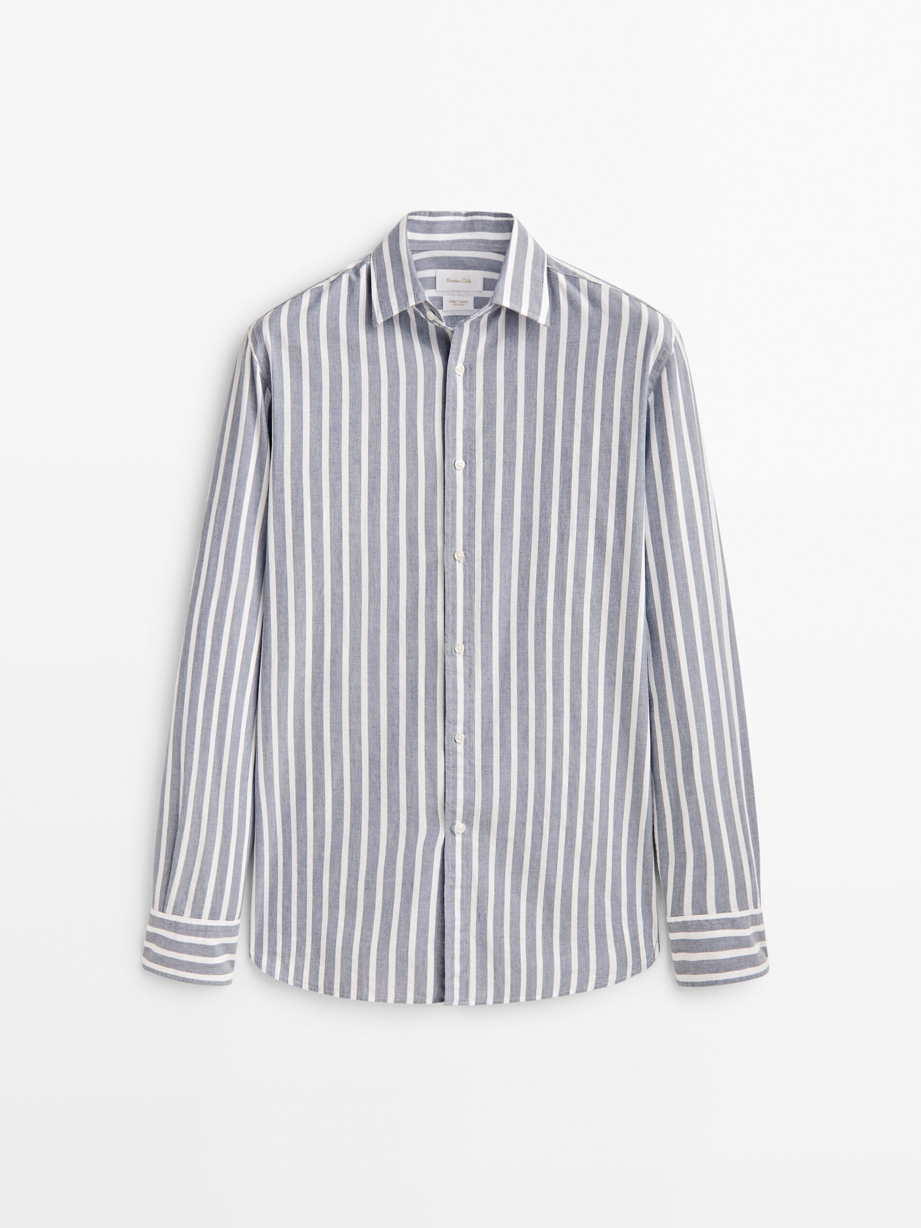 Baby blue and white striped shirt Clearance