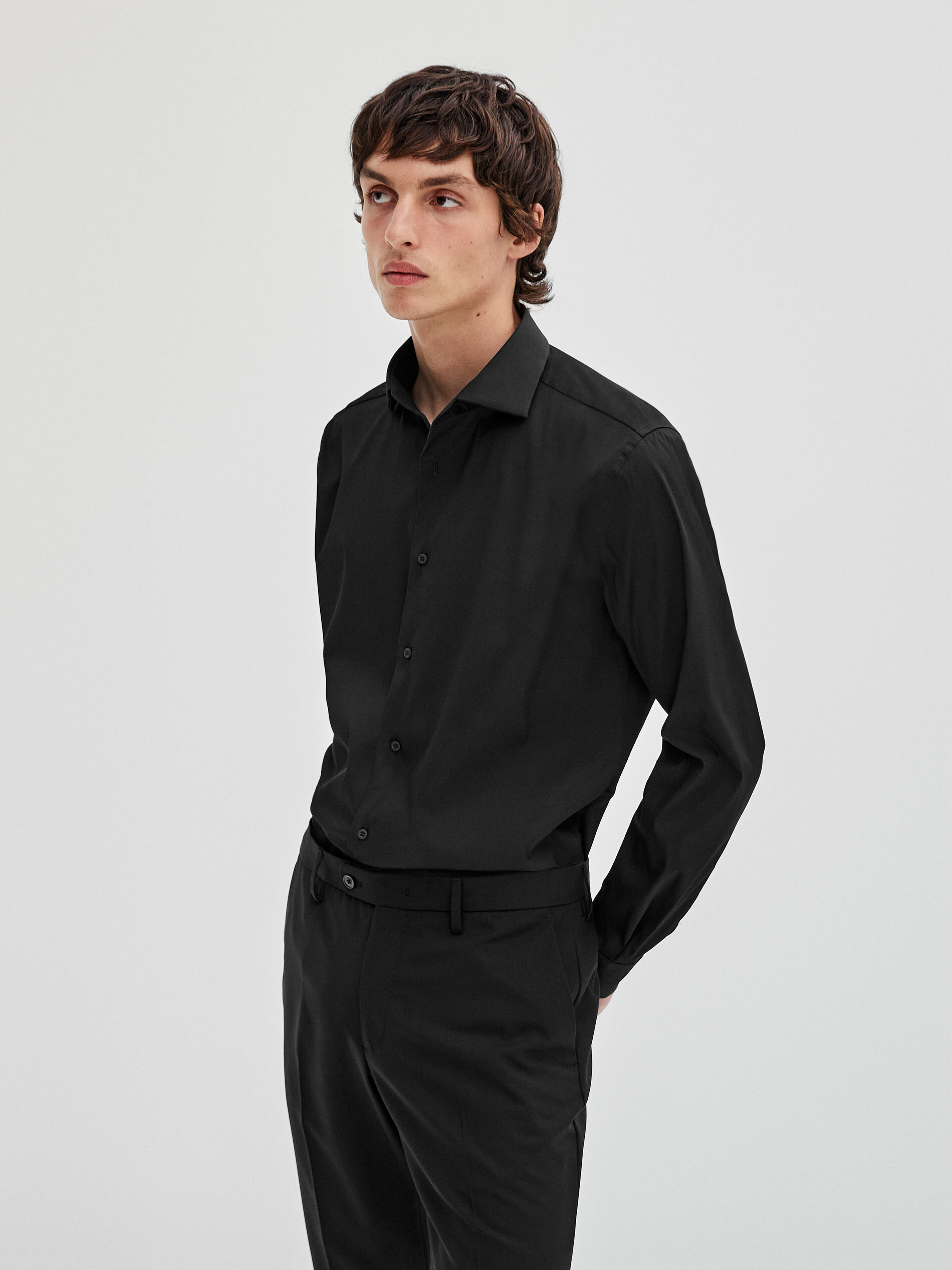 Black stretch shirt Clearance