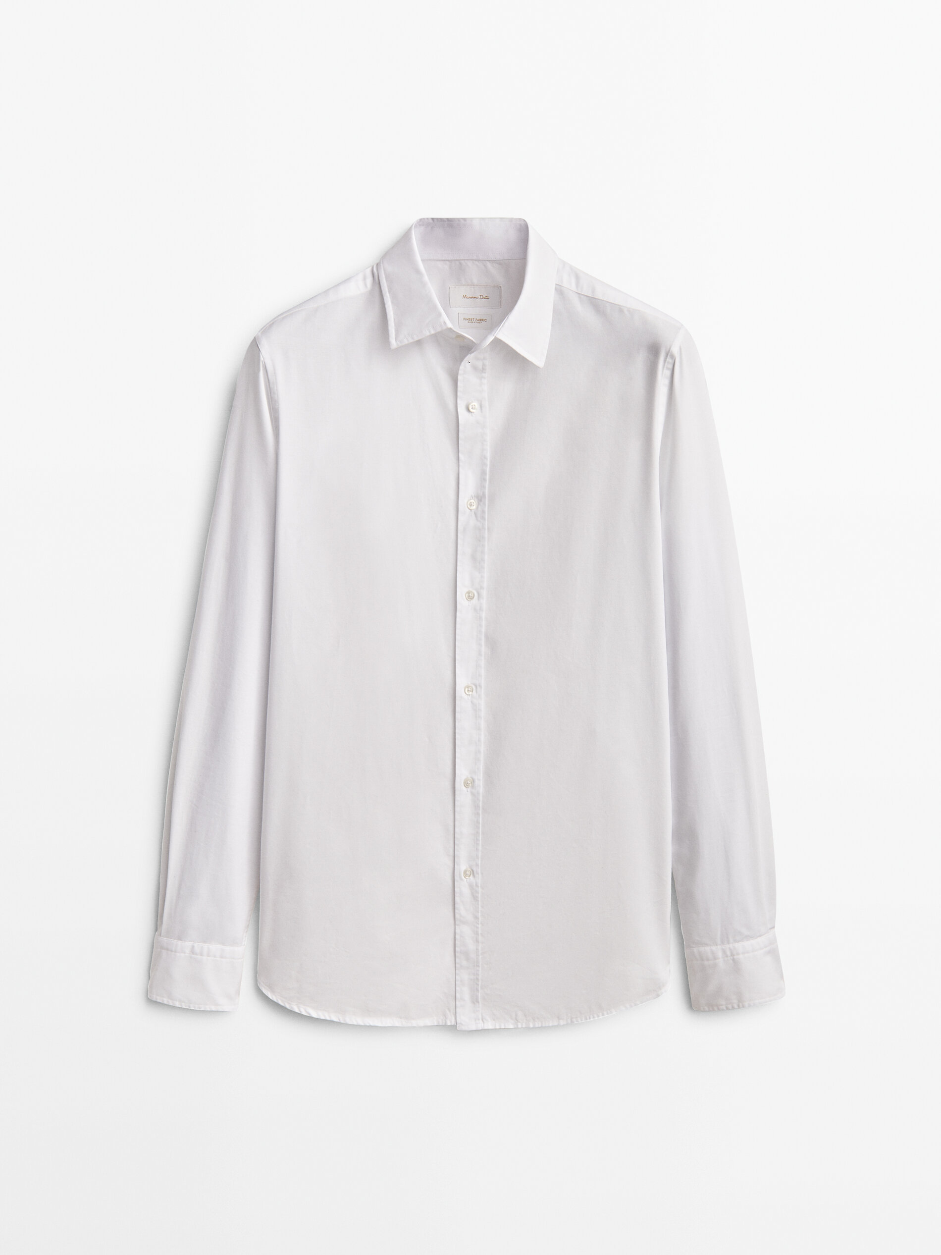 Camisa blanca slim fit - Massimo Dutti