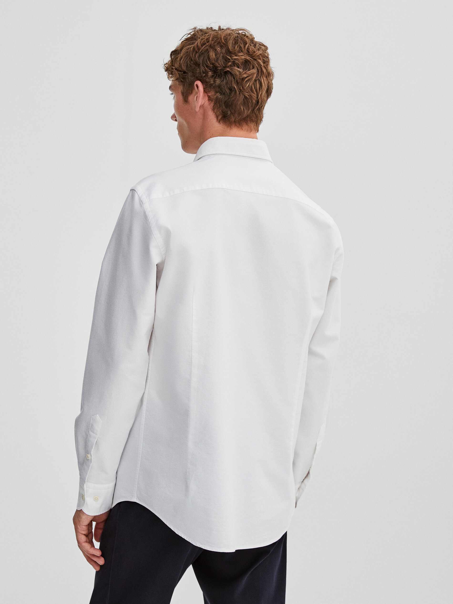Slim fit 100% cotton Oxford shirt 