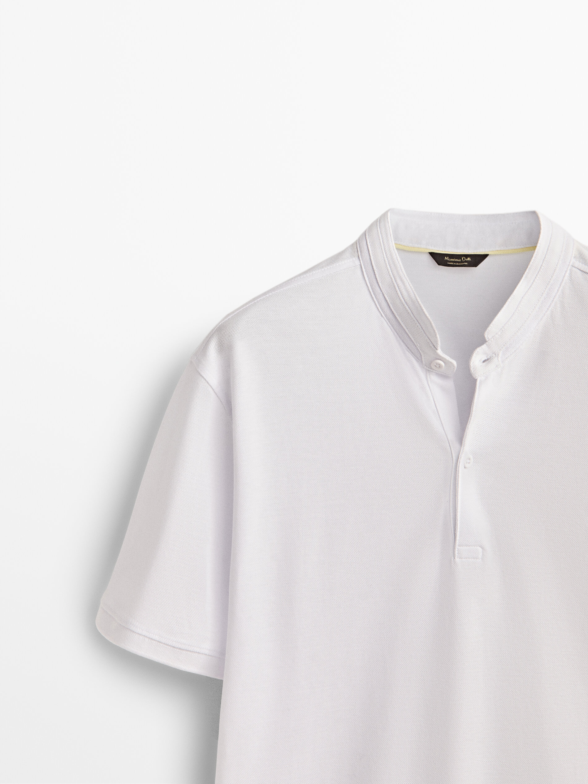 Cotton short sleeve polo shirt with