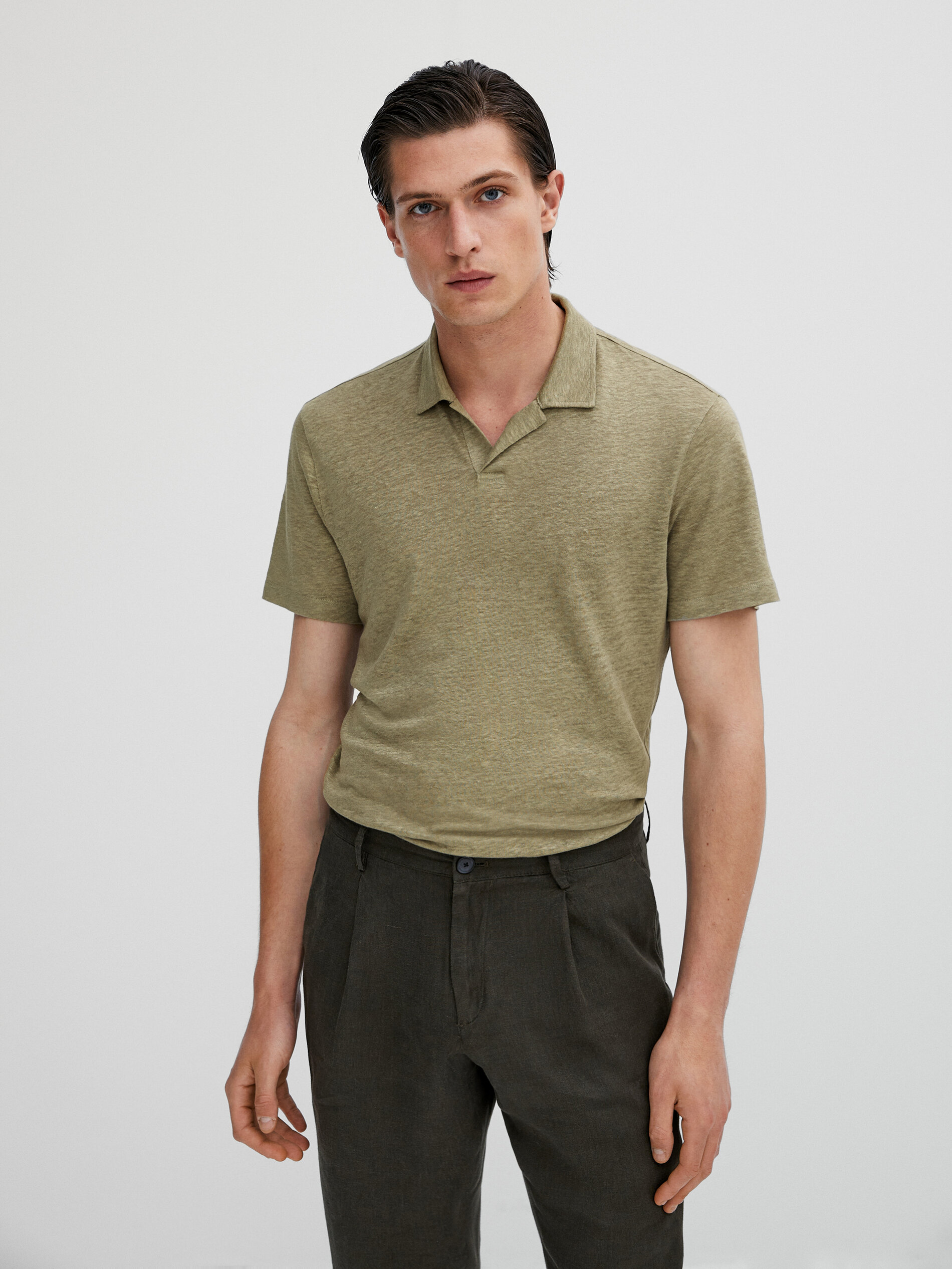 Linen polo shirt Clearance