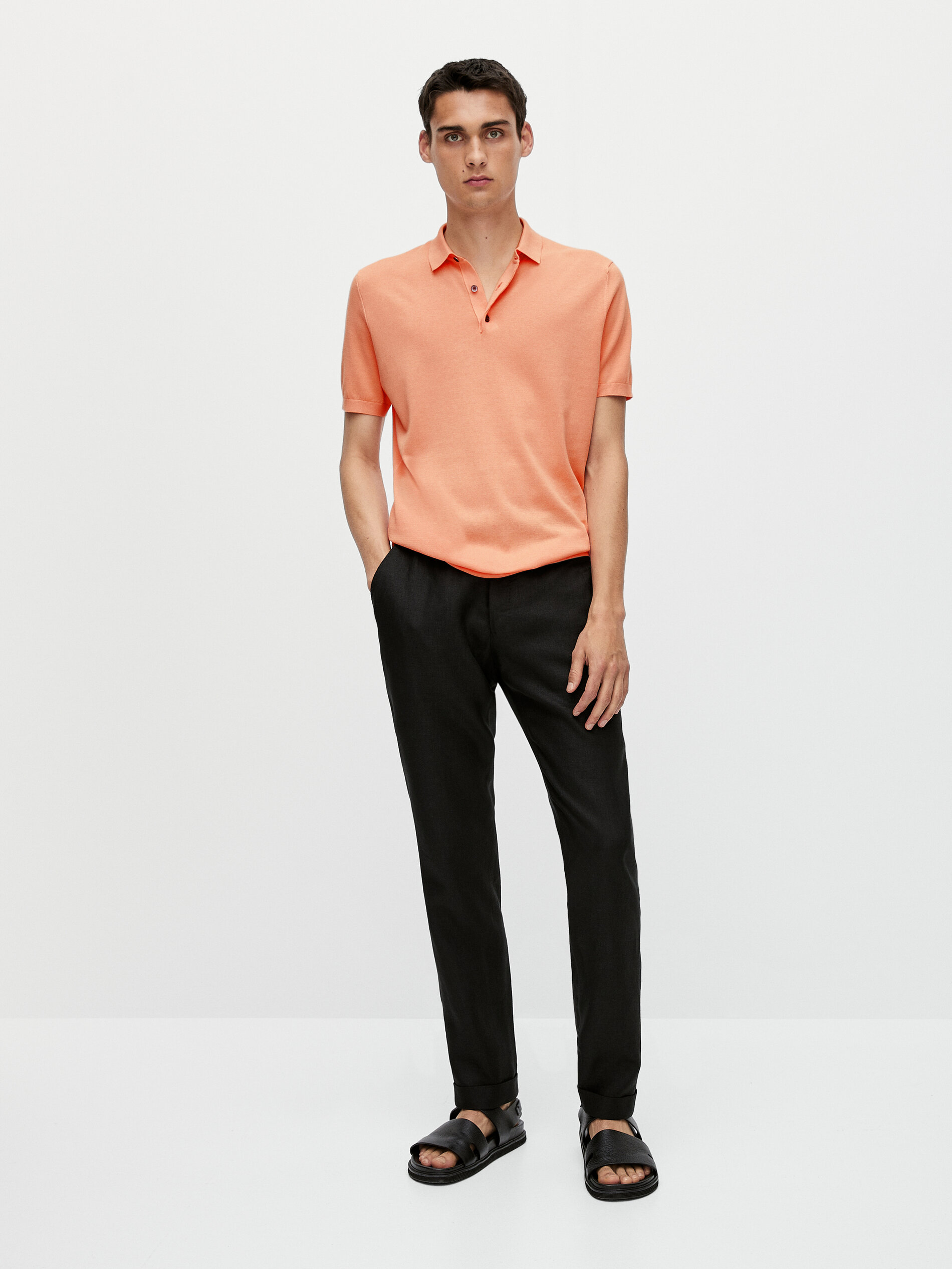 Jersey manga corta algodón - Massimo Dutti España