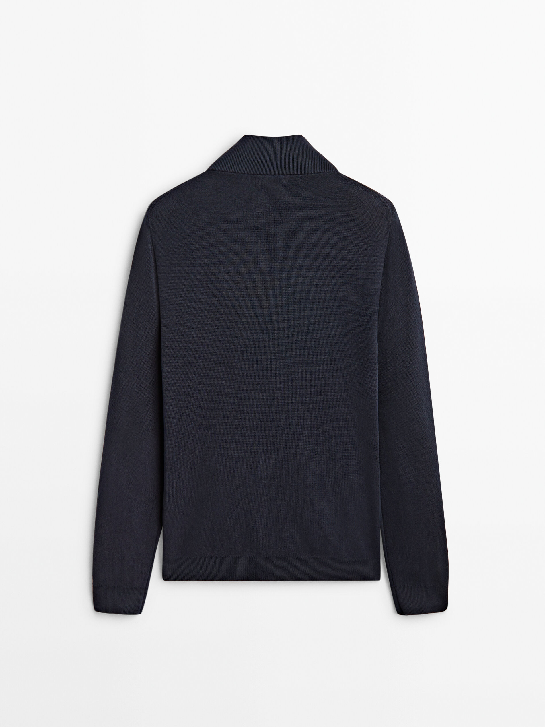Knit cardigan with zip - Massimo Dutti 