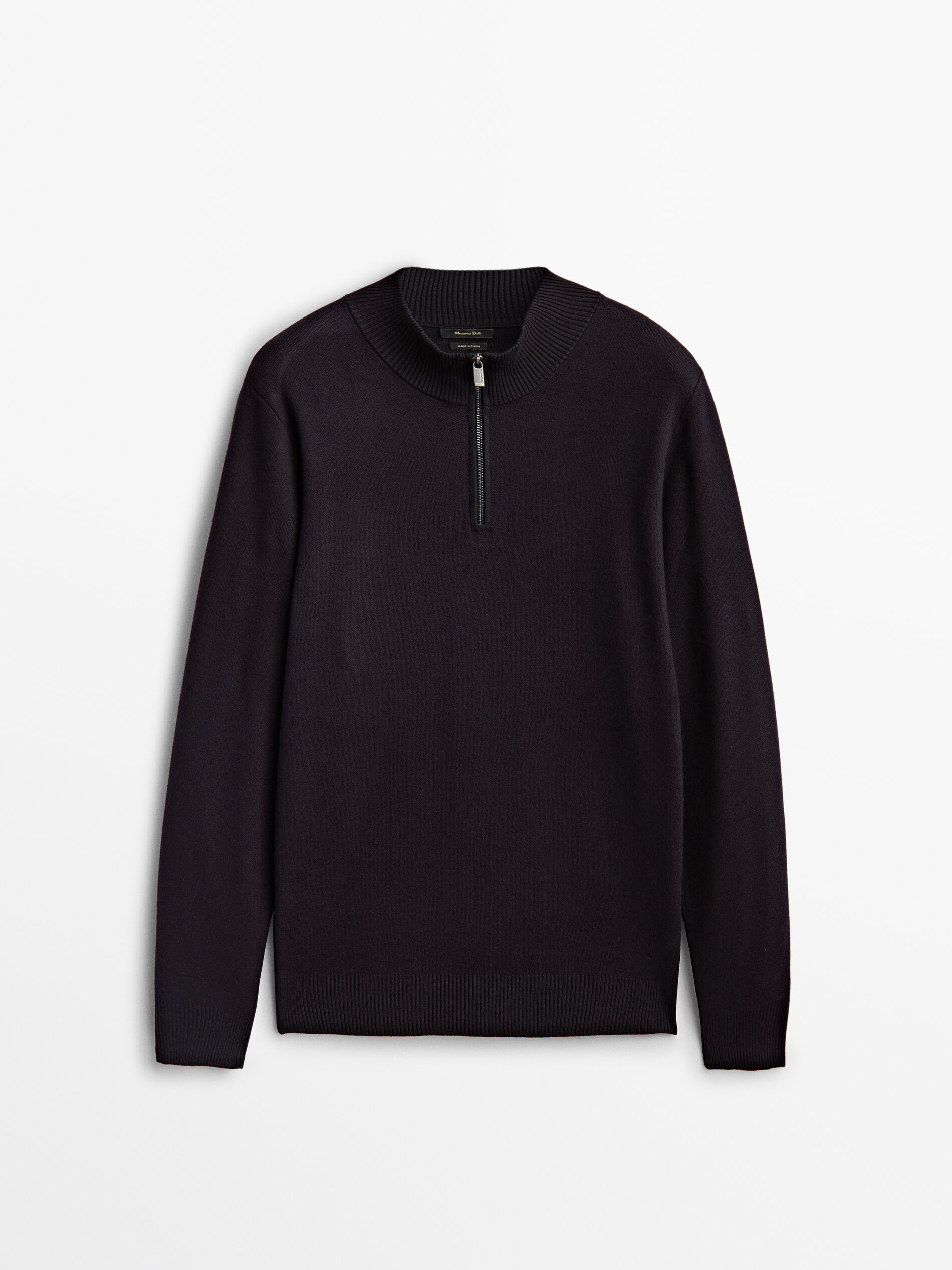 Mock neck sweater with zip - Massimo 