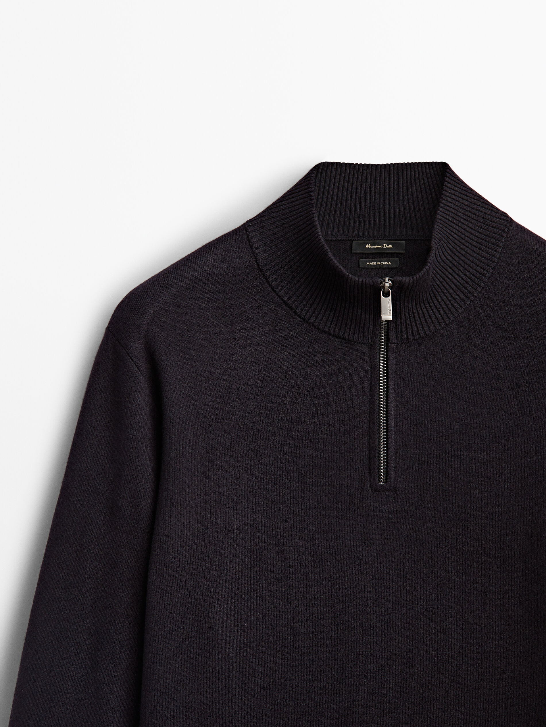Mock neck sweater with zip - Massimo 