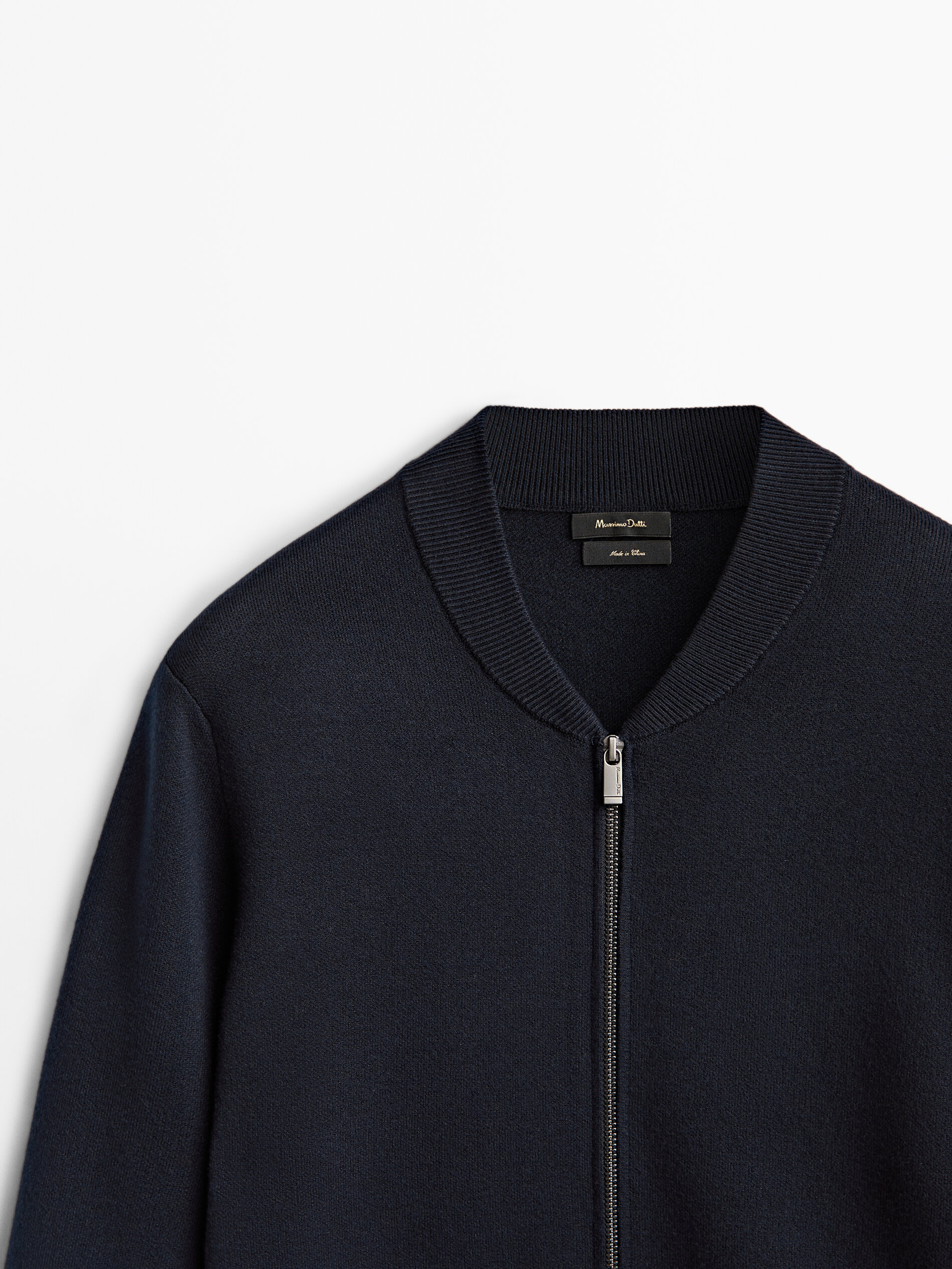 Knit bomber-style cardigan - Massimo 