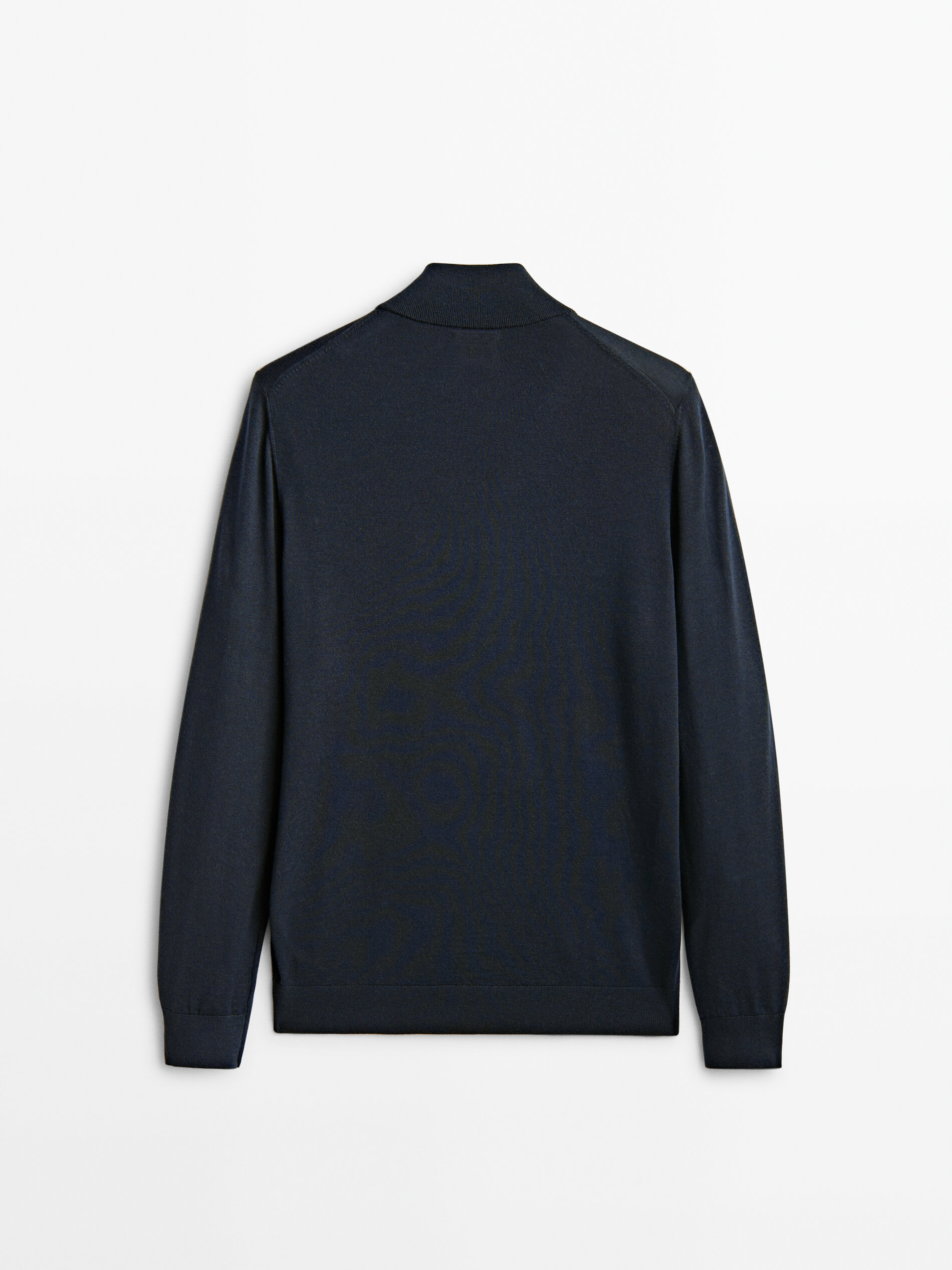 Massimo Dutti - Men - Merino Wool Mock Neck Sweater - Charcoal - 42