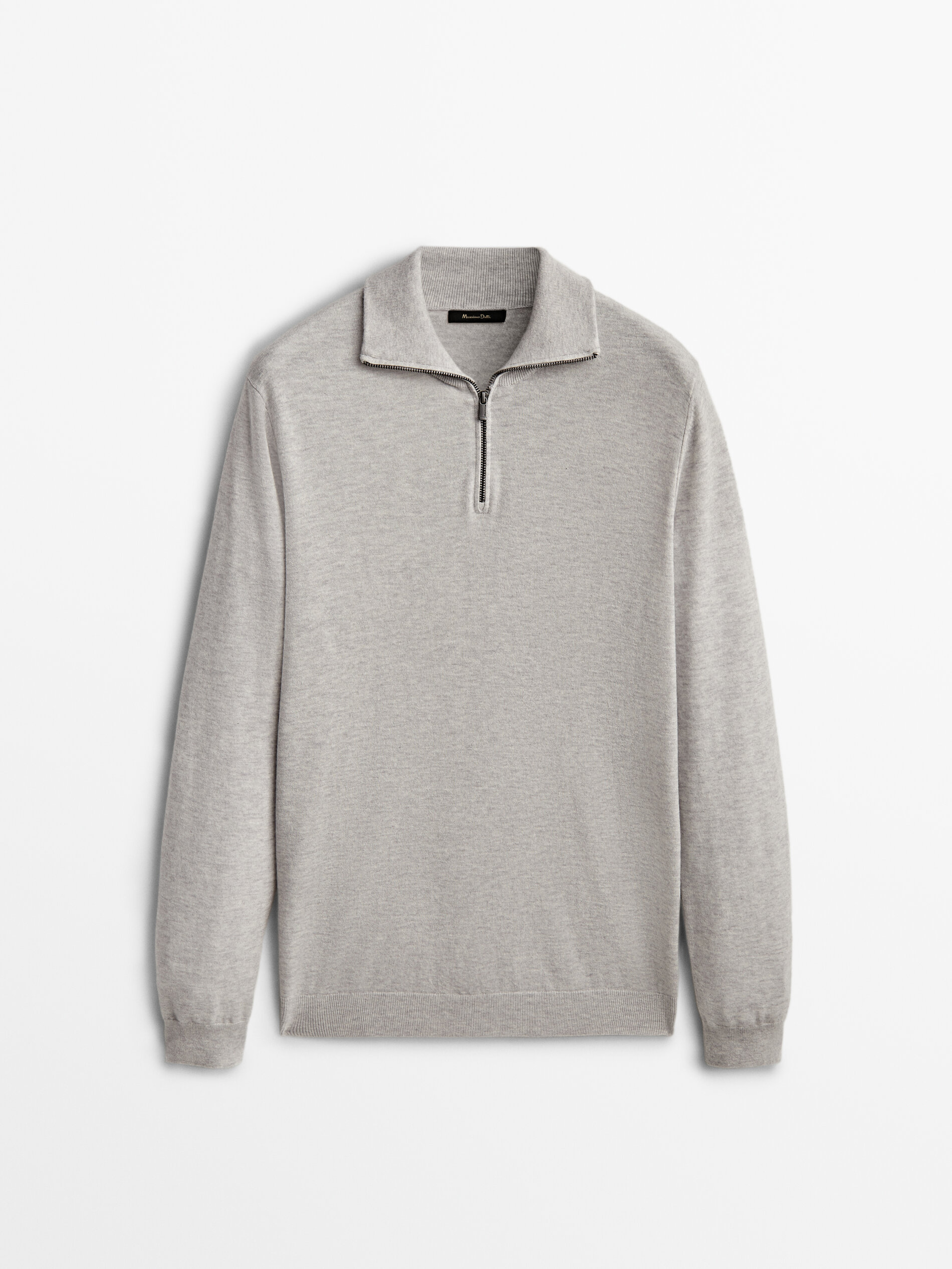Wool and cashmere mock neck sweater 