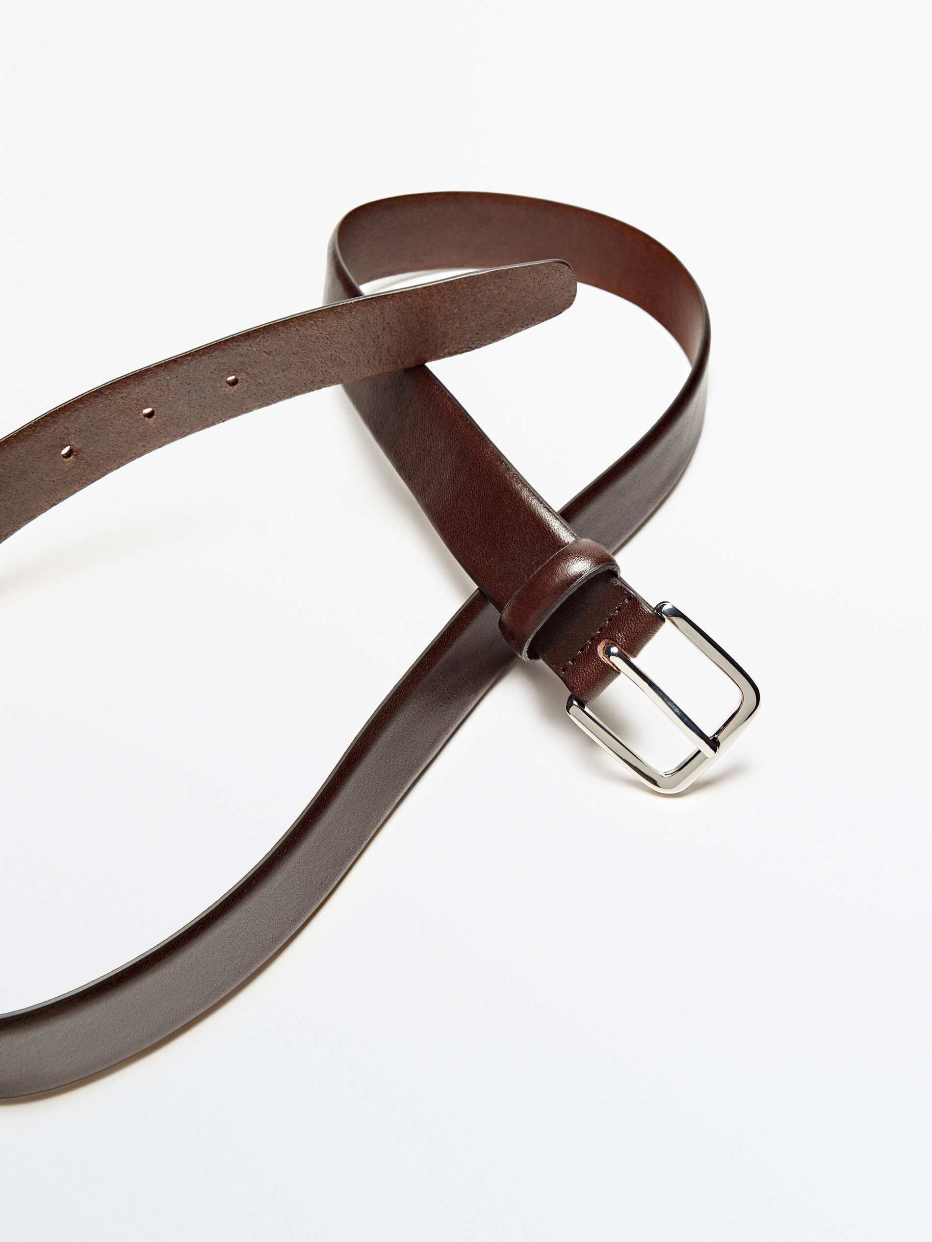 80 cm Massimo Dutti G\u00fcrtel in Leoparden-Optik Accessoires Gürtel Lederimitatgürtel 