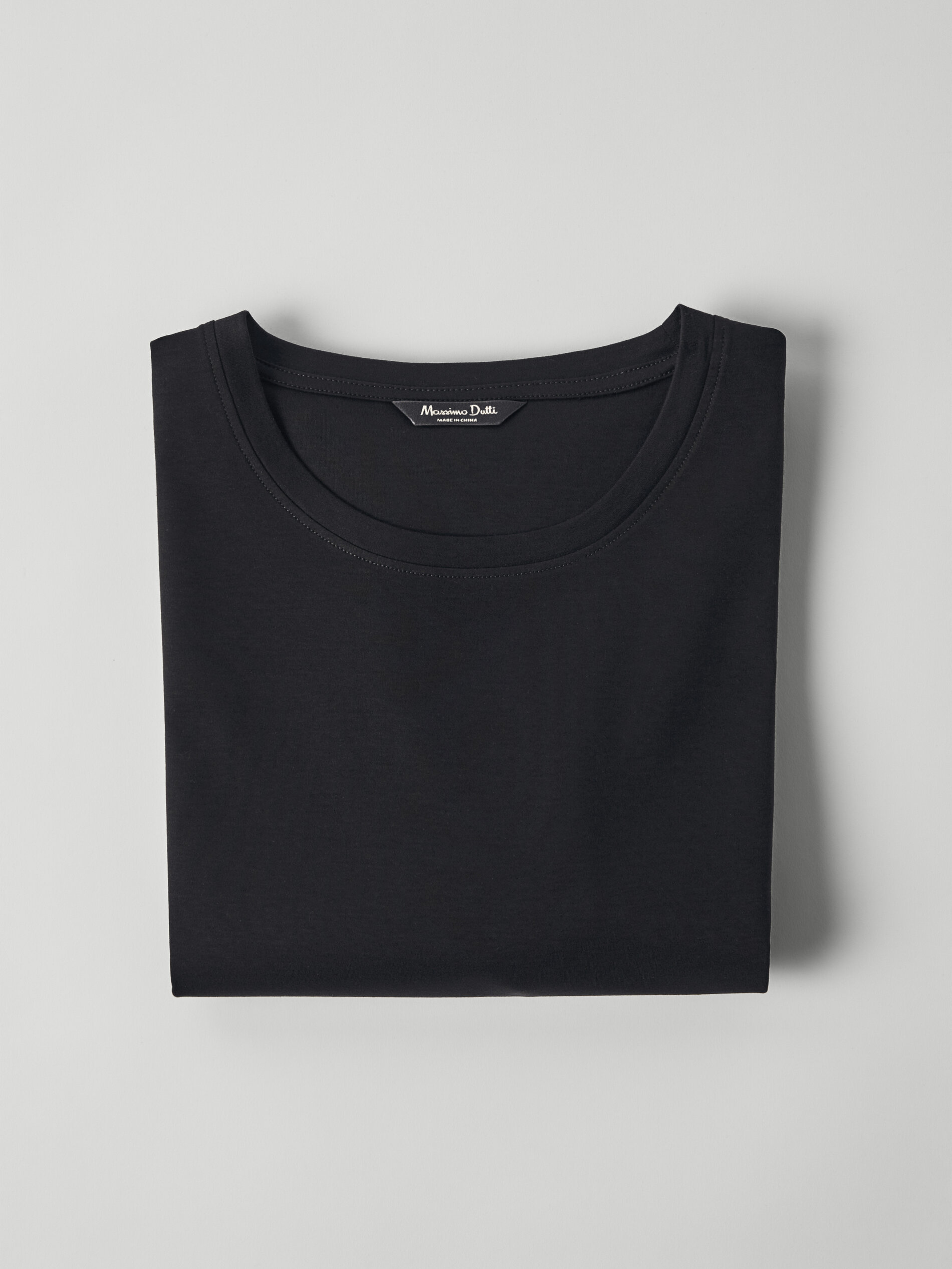 Short sleeve mercerised cotton T-shirt 