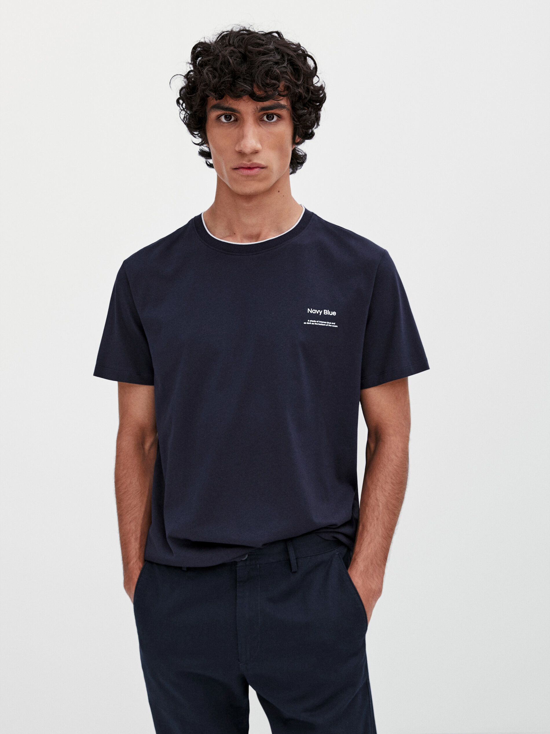Dunkelblau XL Massimo Dutti T-Shirt HERREN Hemden & T-Shirts Stricken Rabatt 79 % 