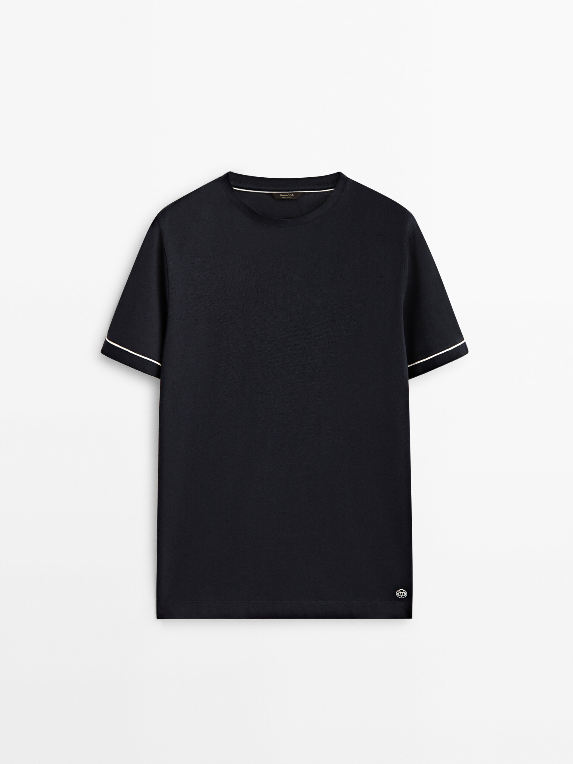 Massimo Dutti T-Shirt Dunkelblau M Rabatt 64 % DAMEN Hemden & T-Shirts T-Shirt Print 