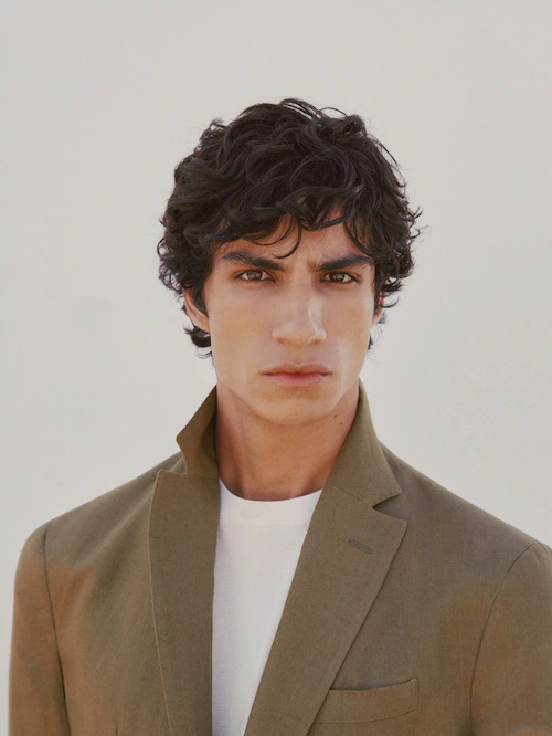 마시모두띠 블레이저 Massimo Dutti 100% linen blazer,BEIGE