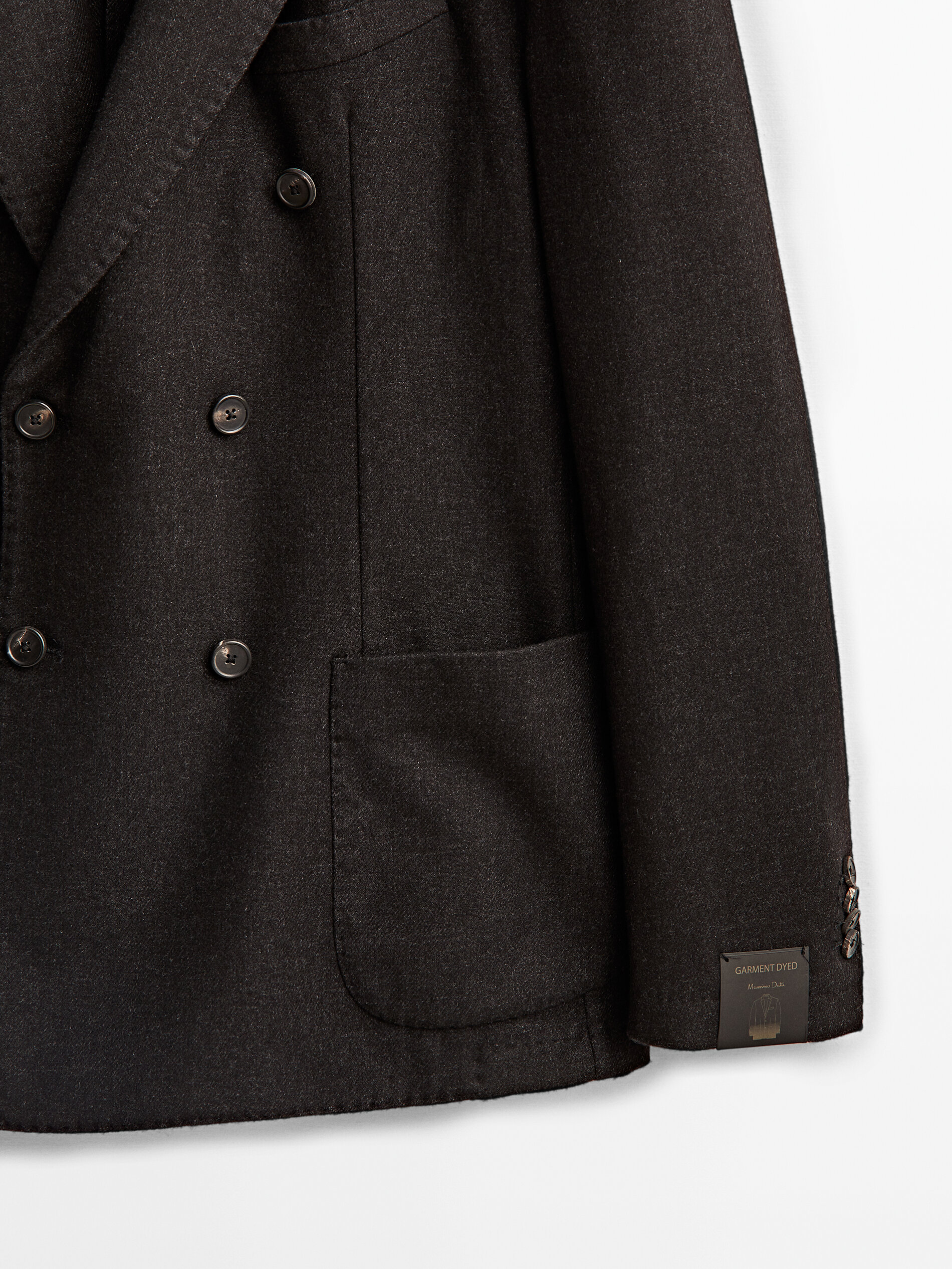 Double-breasted wool blazer - Massimo 