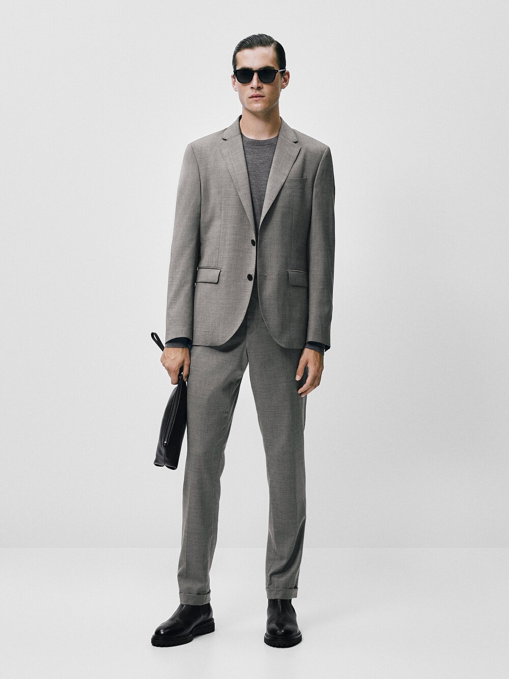 마시모두띠 블레이저 Massimo Dutti Lightweight grey suit blazer,GREY MARL