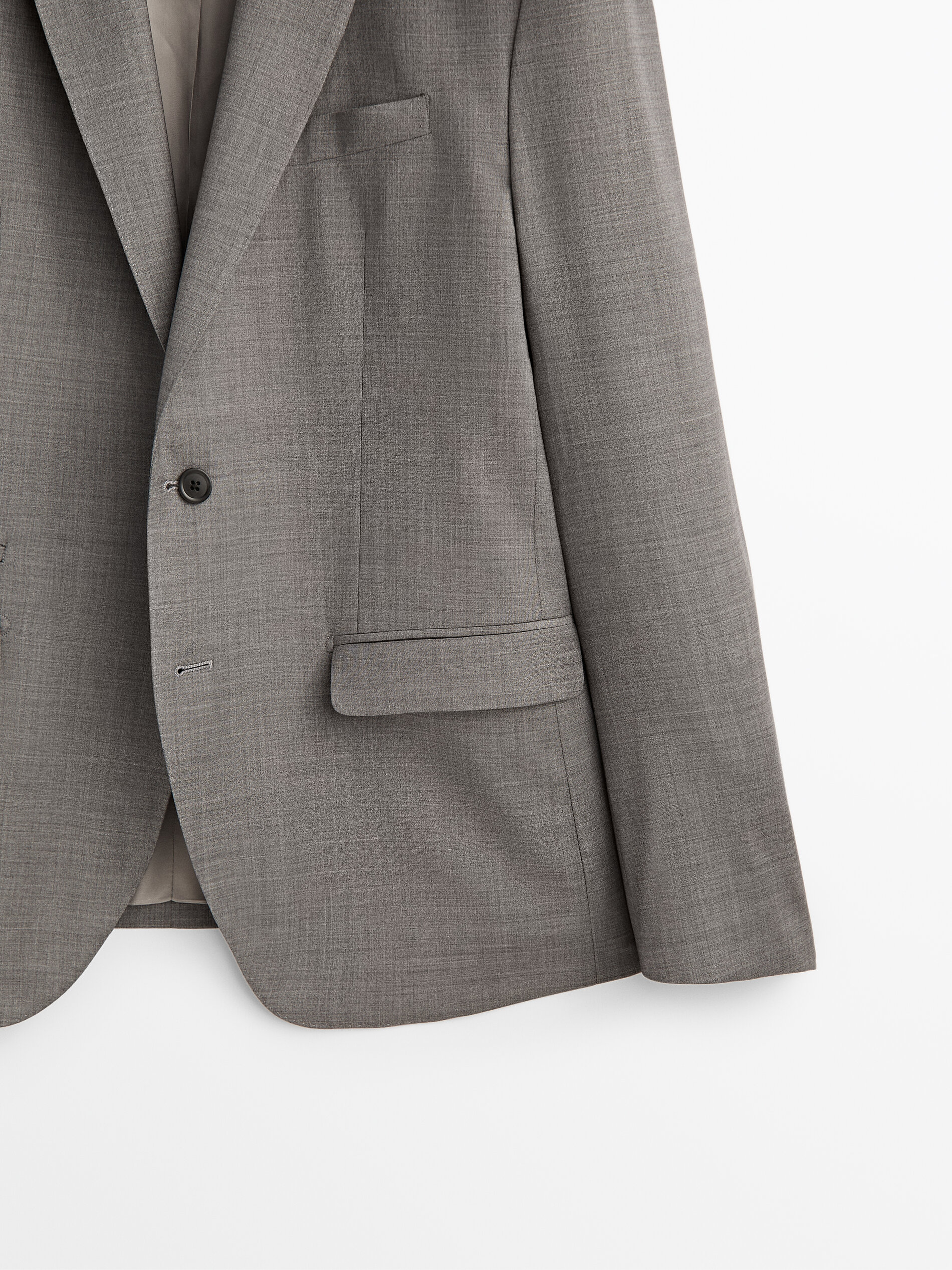Lightweight grey suit blazer - Massimo 