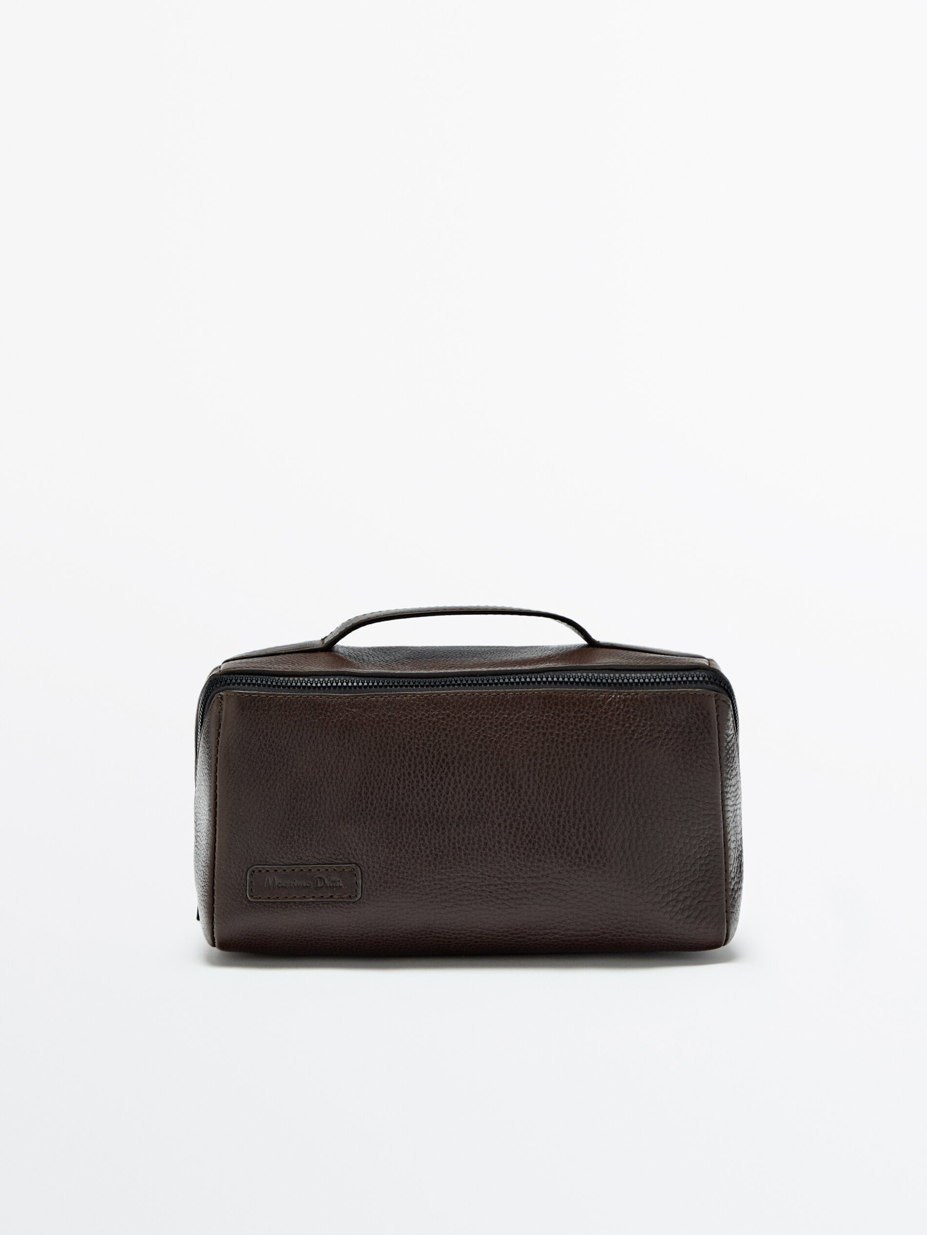 mens designer leather toiletry bag