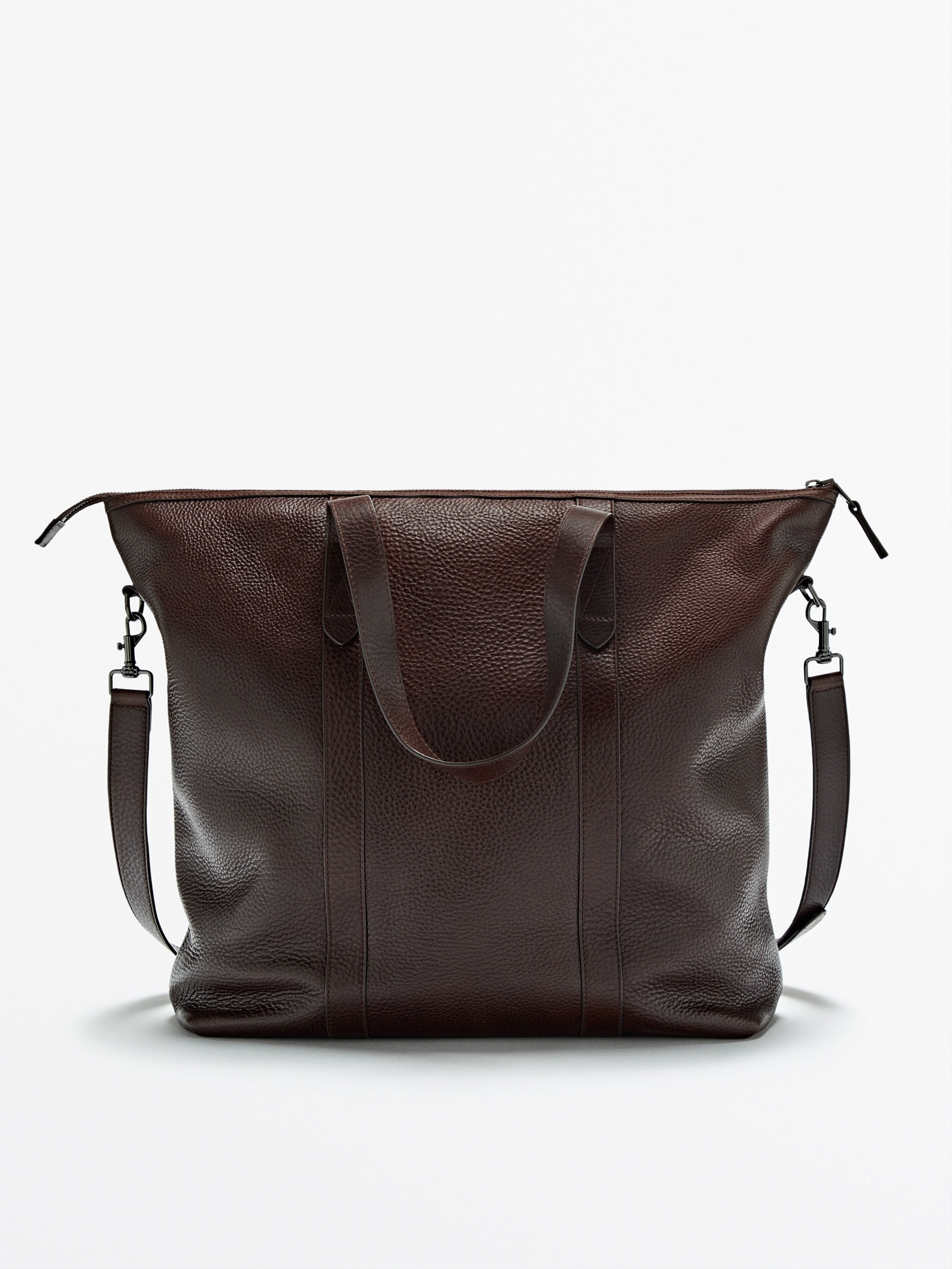 dark brown leather handbags uk