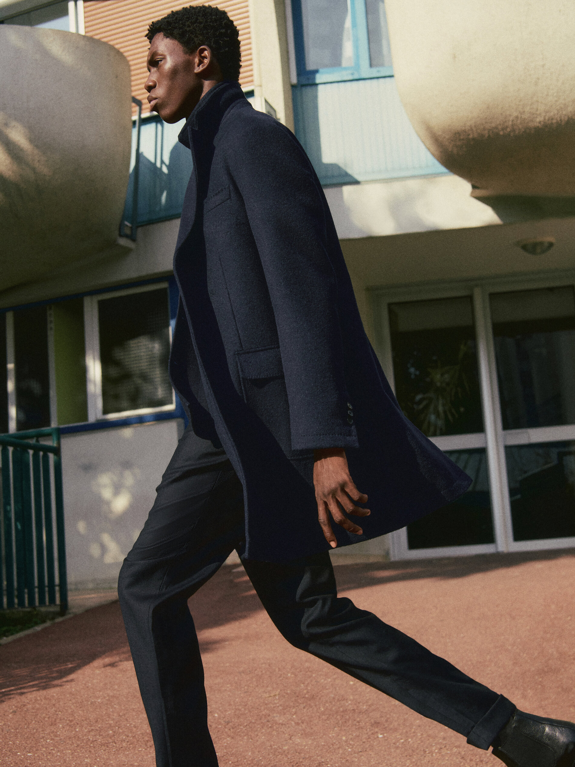 massimo dutti white coat