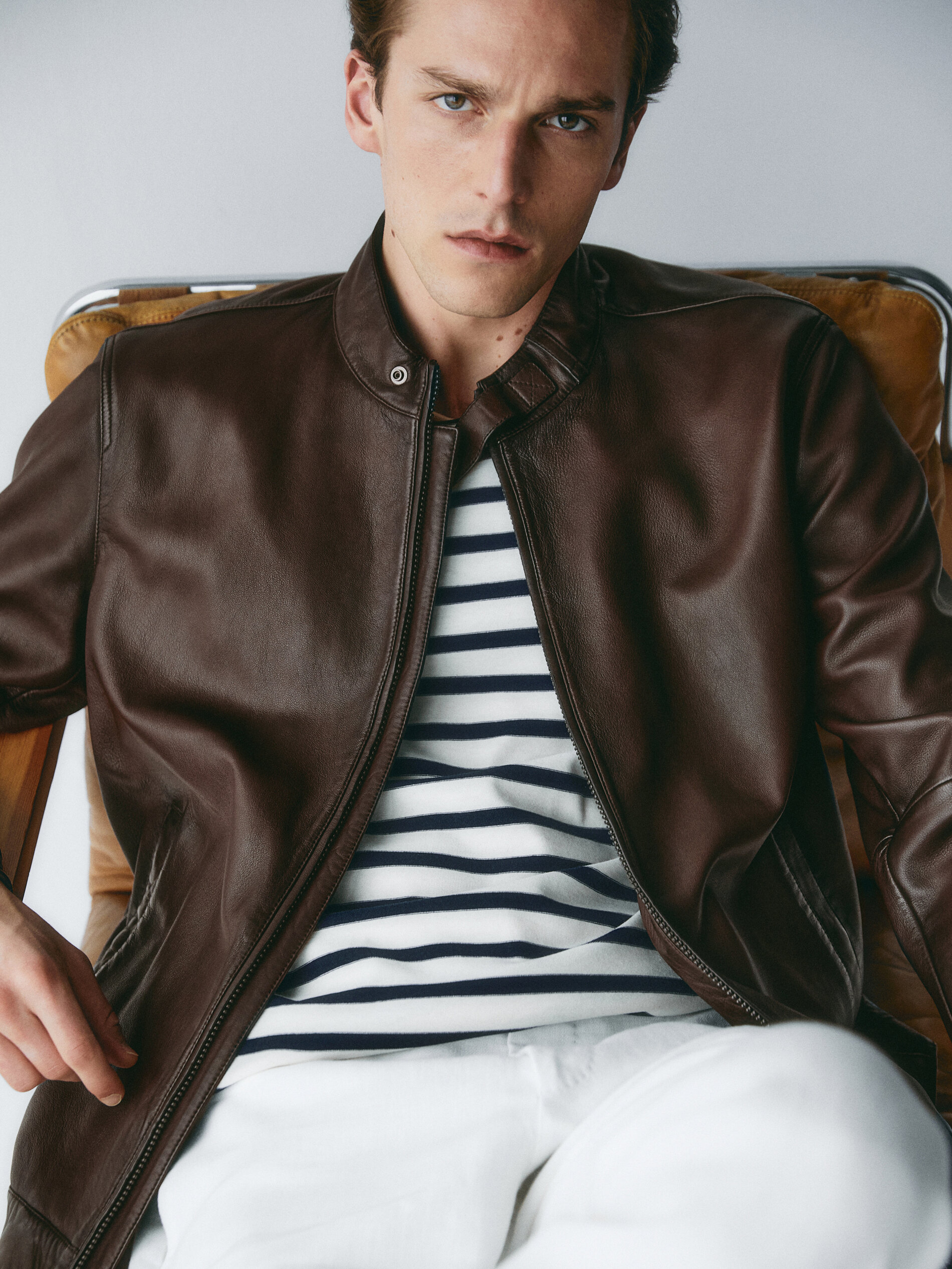 Chaquetas en piel para hombre - Massimo Dutti España