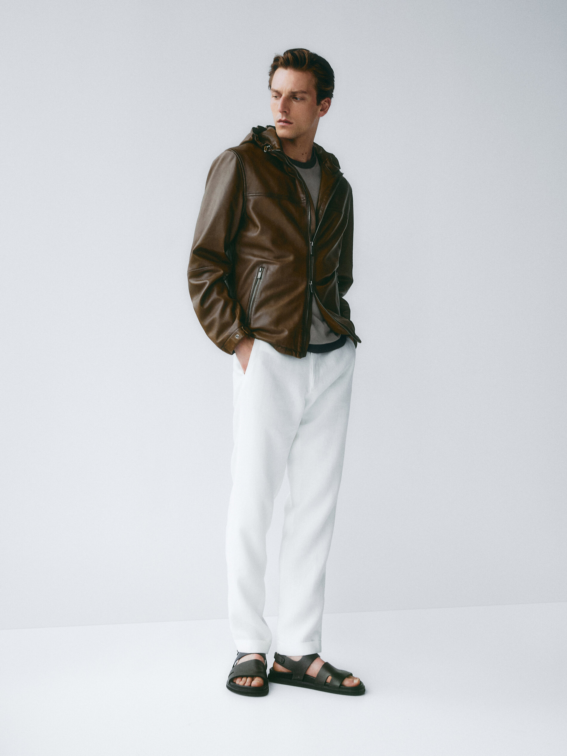 Chaquetas en piel para hombre - Massimo Dutti España
