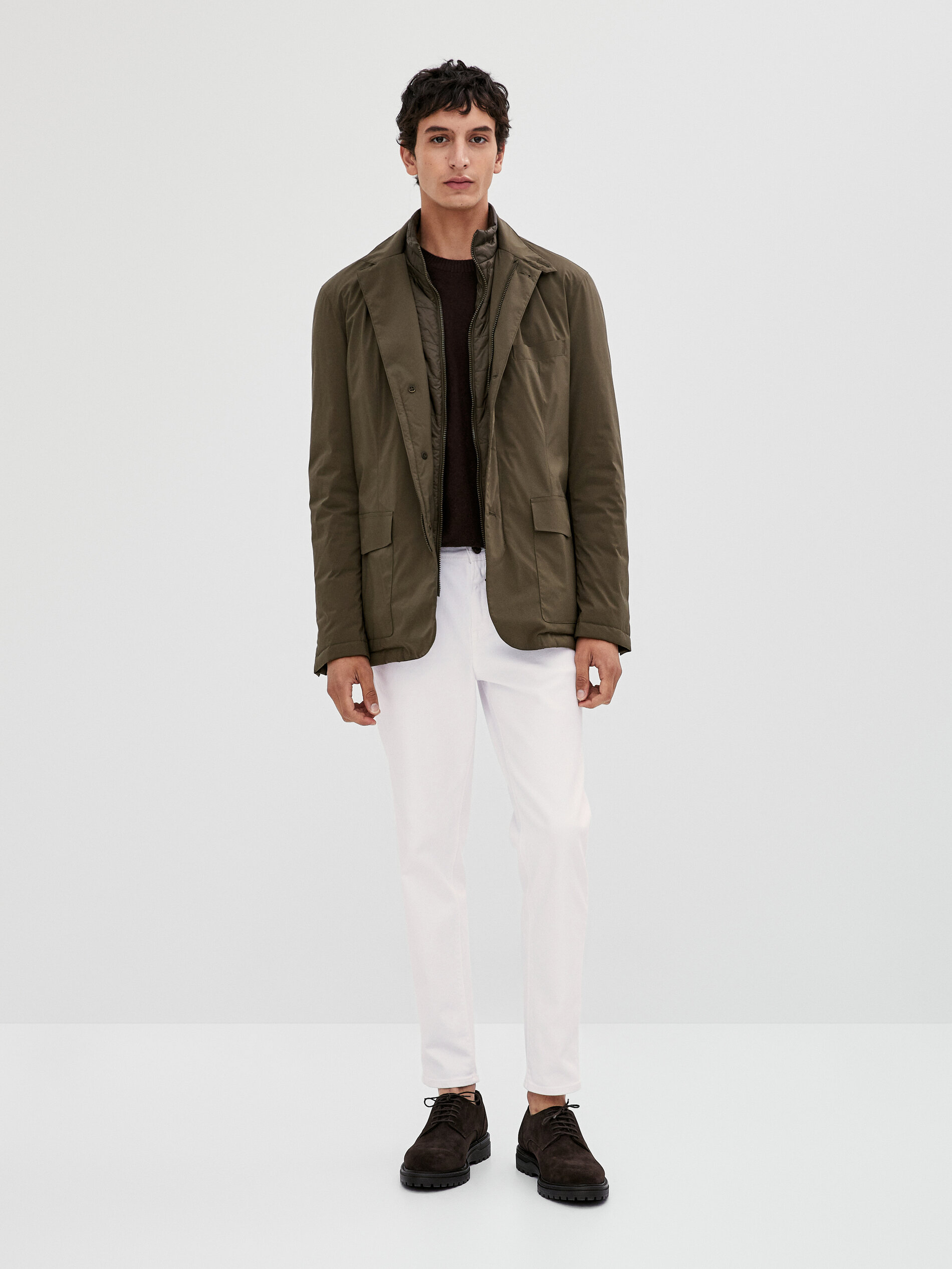 white inner for blazer