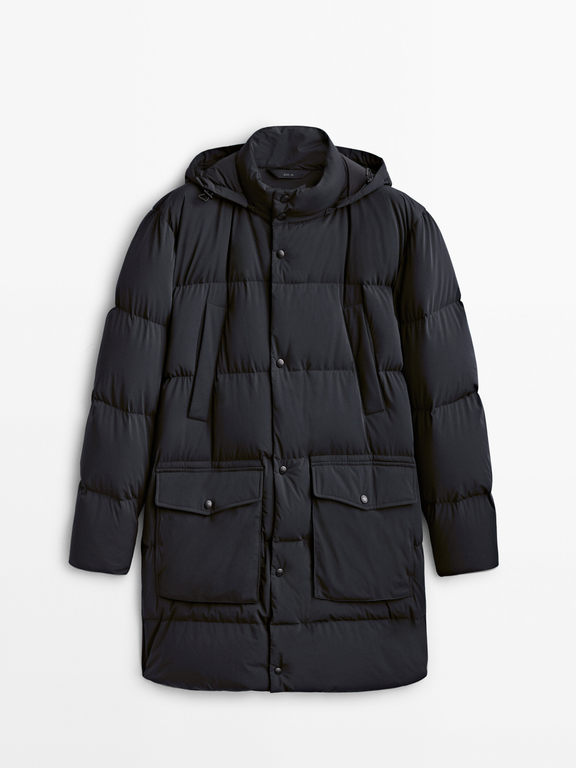 Long down puffer jacket - Massimo Dutti 
