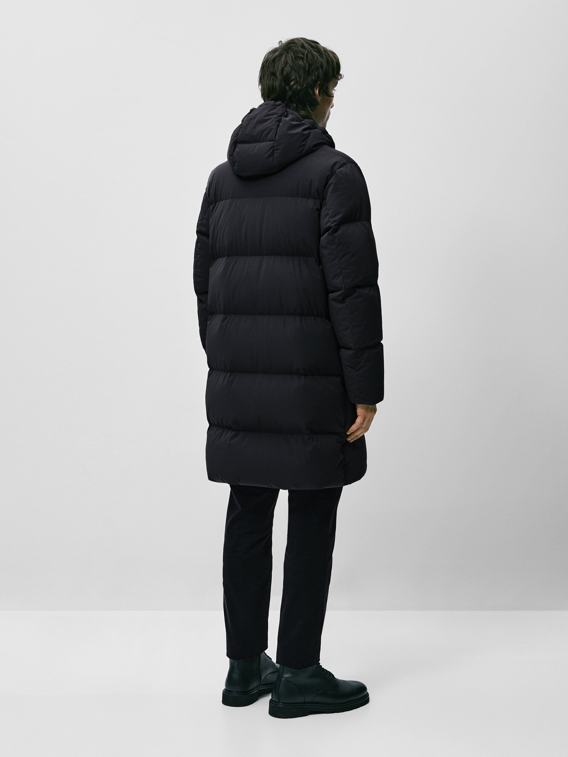 Long down puffer jacket - Massimo Dutti 