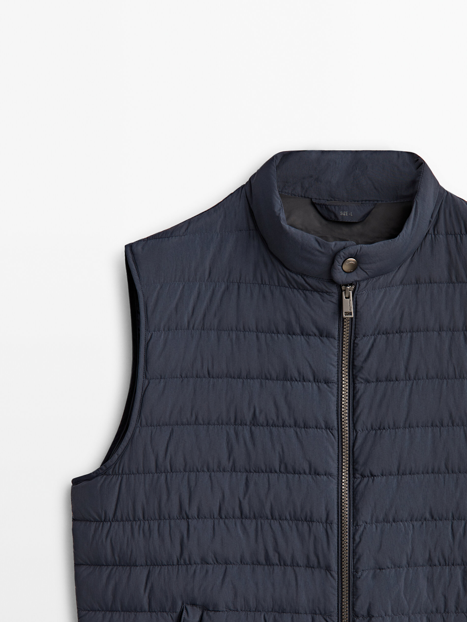 lightweight down & feather gilet