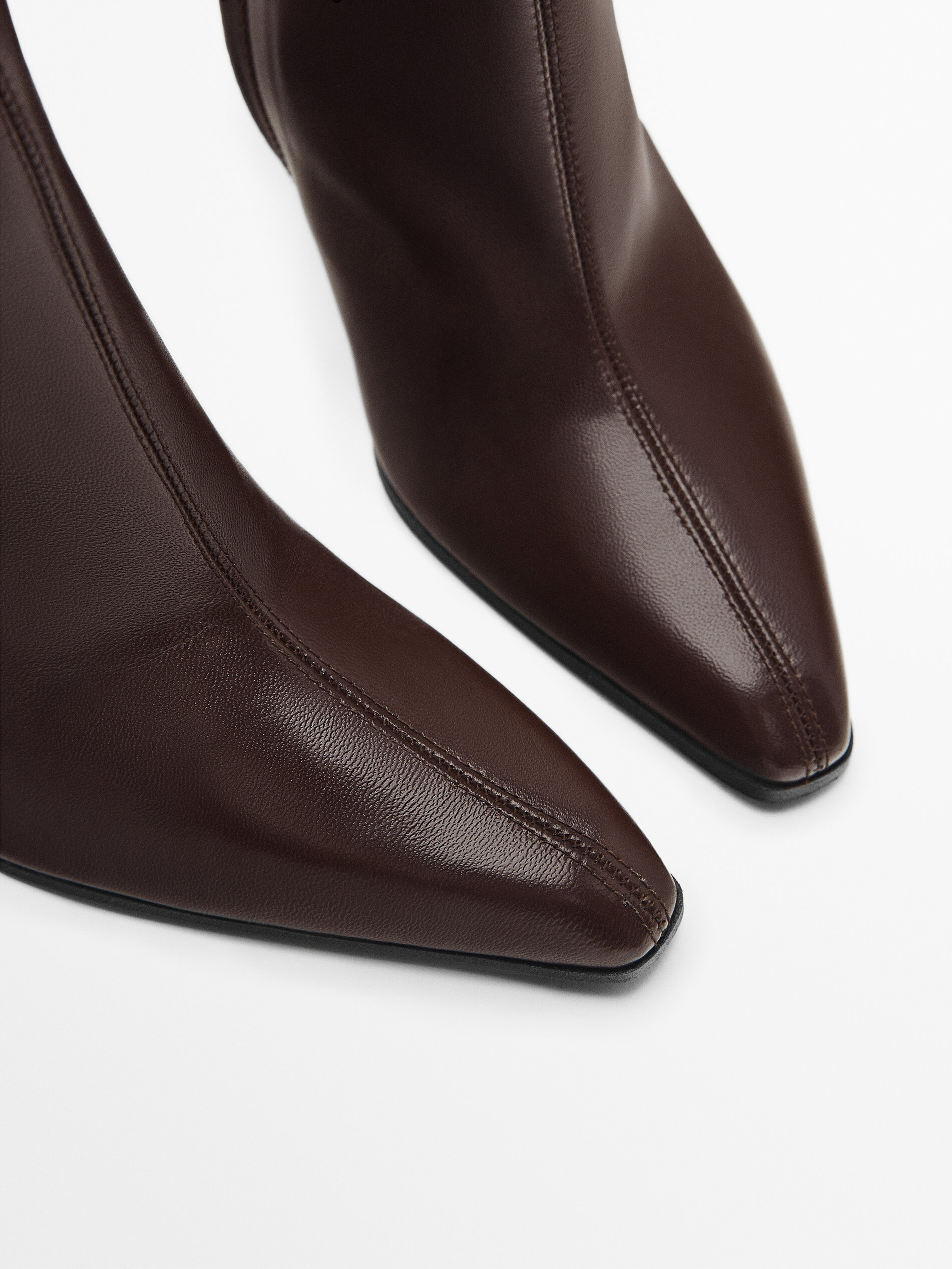 Leather high-heel ankle boots - Limited 