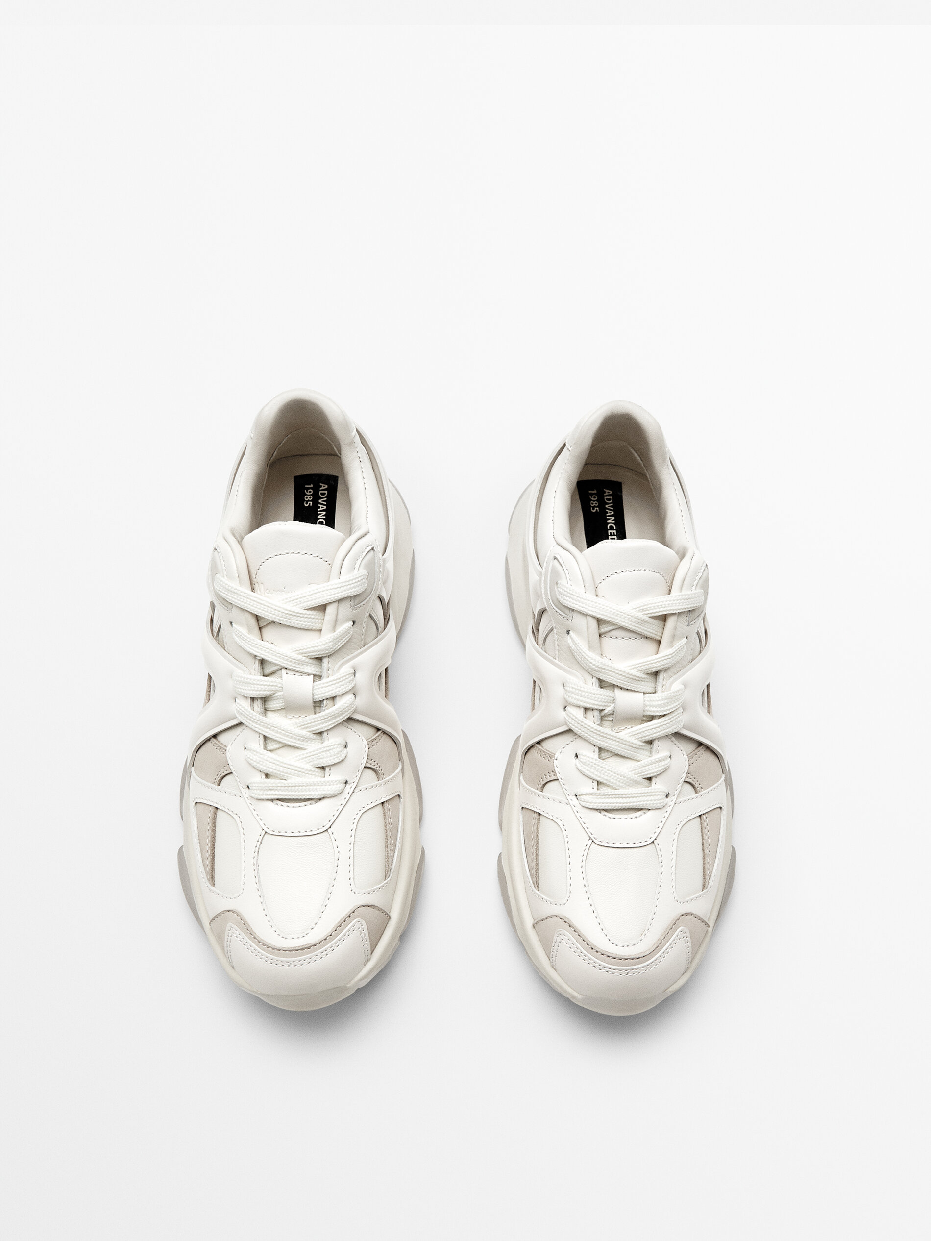 massimo dutti white trainers