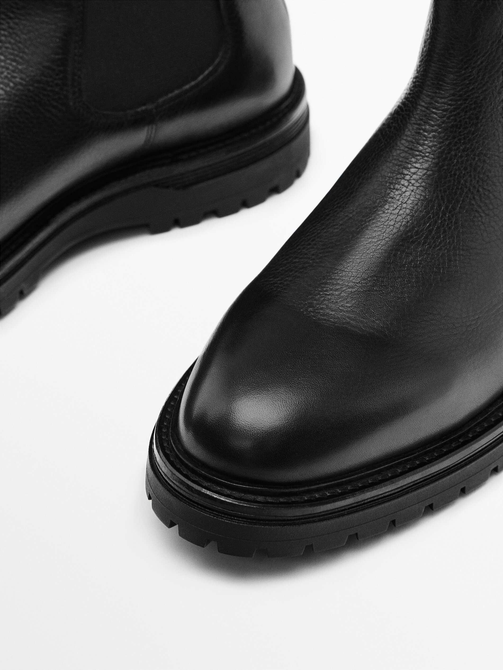 Massimo dutti leather boots clearance