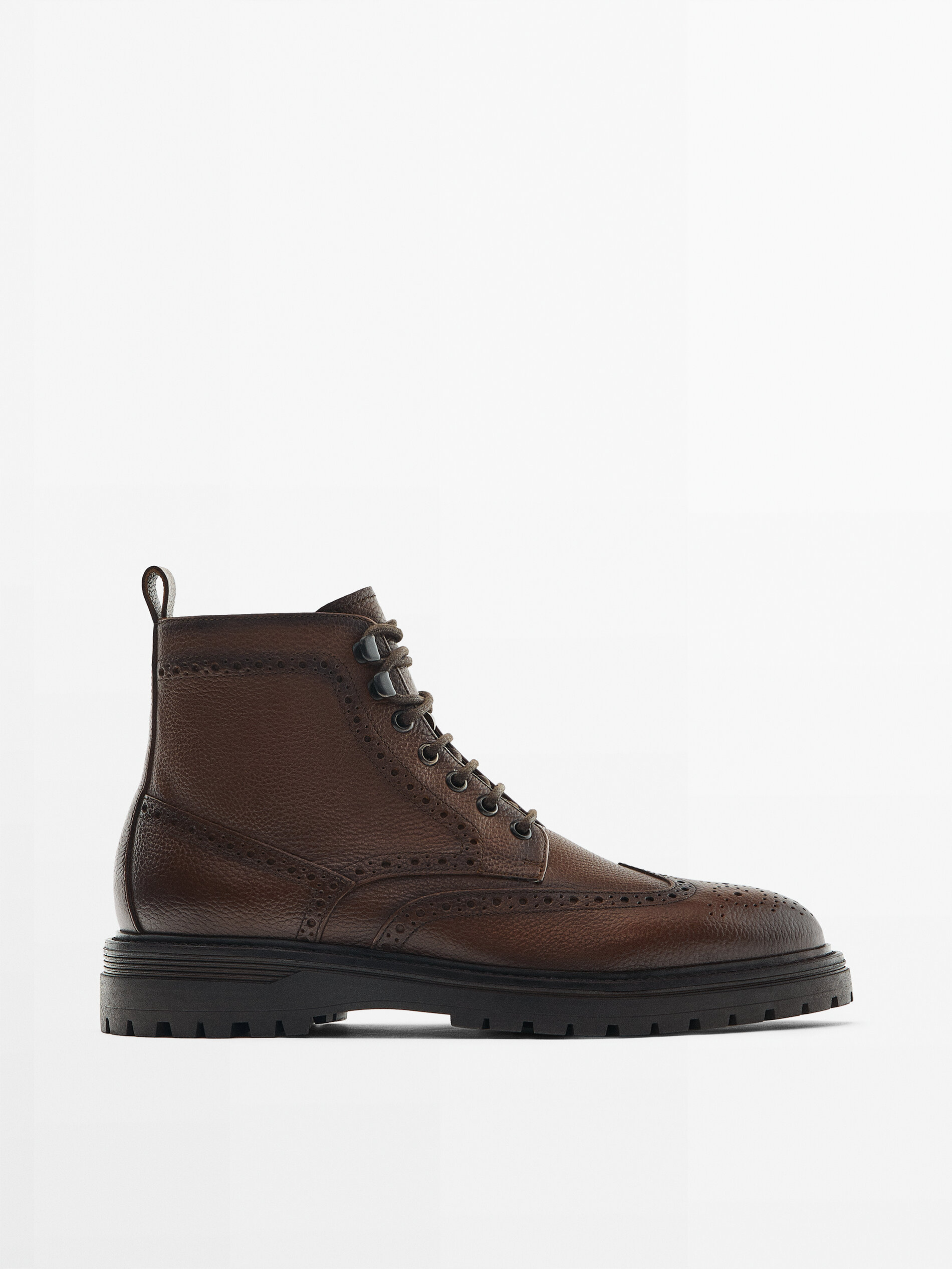 Nahast brogue-kingad - Massimo Dutti 