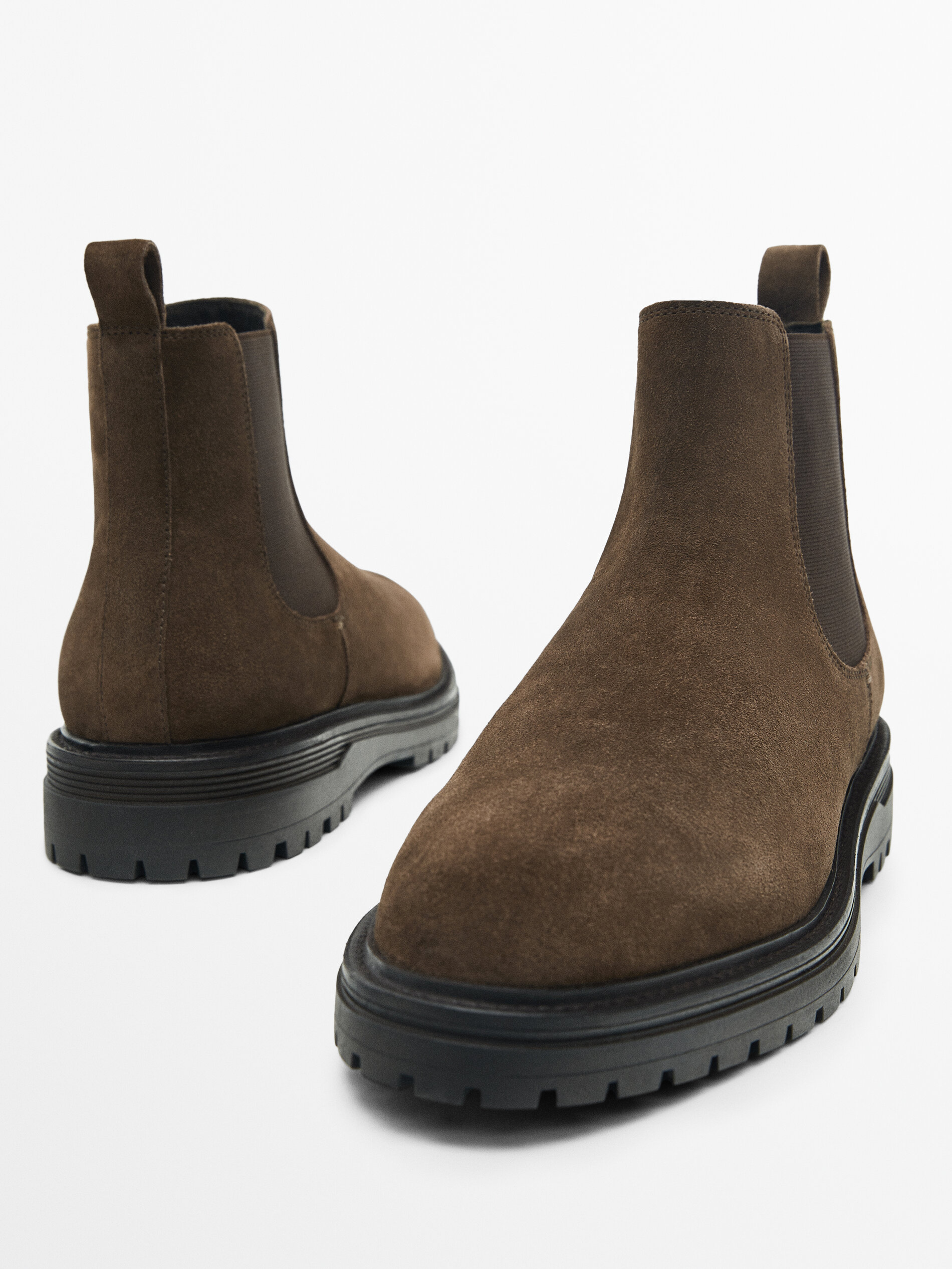 Split suede Chelsea boots - Massimo 
