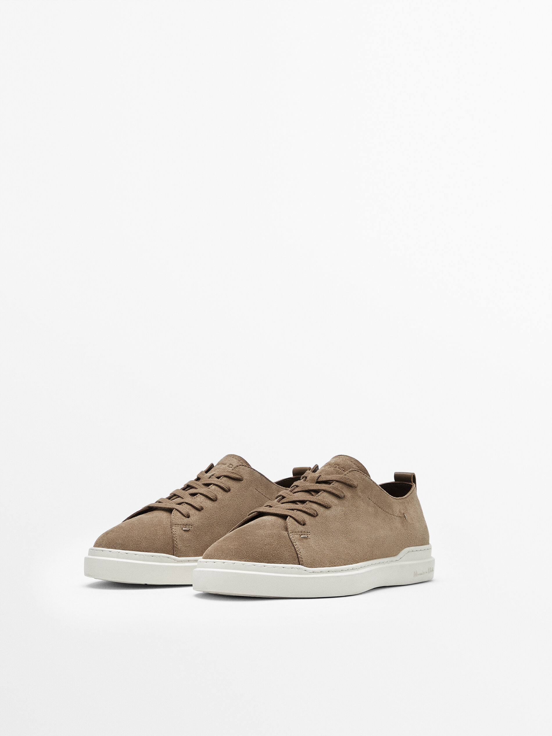 orange suede trainers