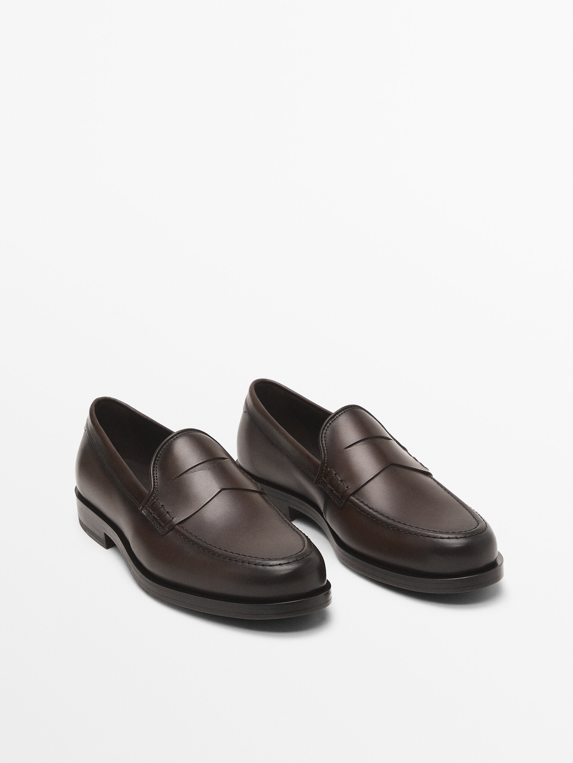 Brushed nappa leather loafers - Massimo 