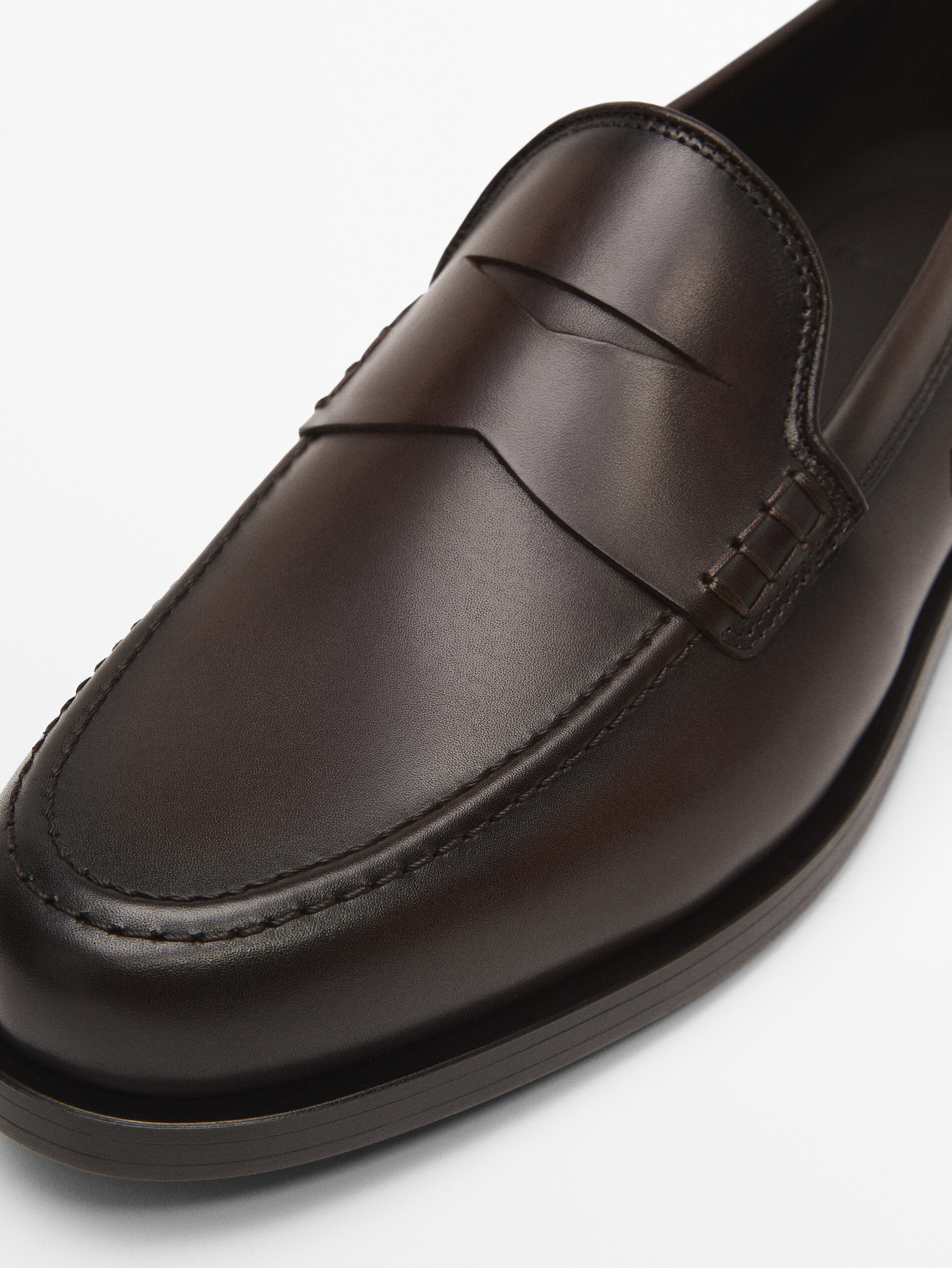 Brushed nappa leather loafers - Massimo 