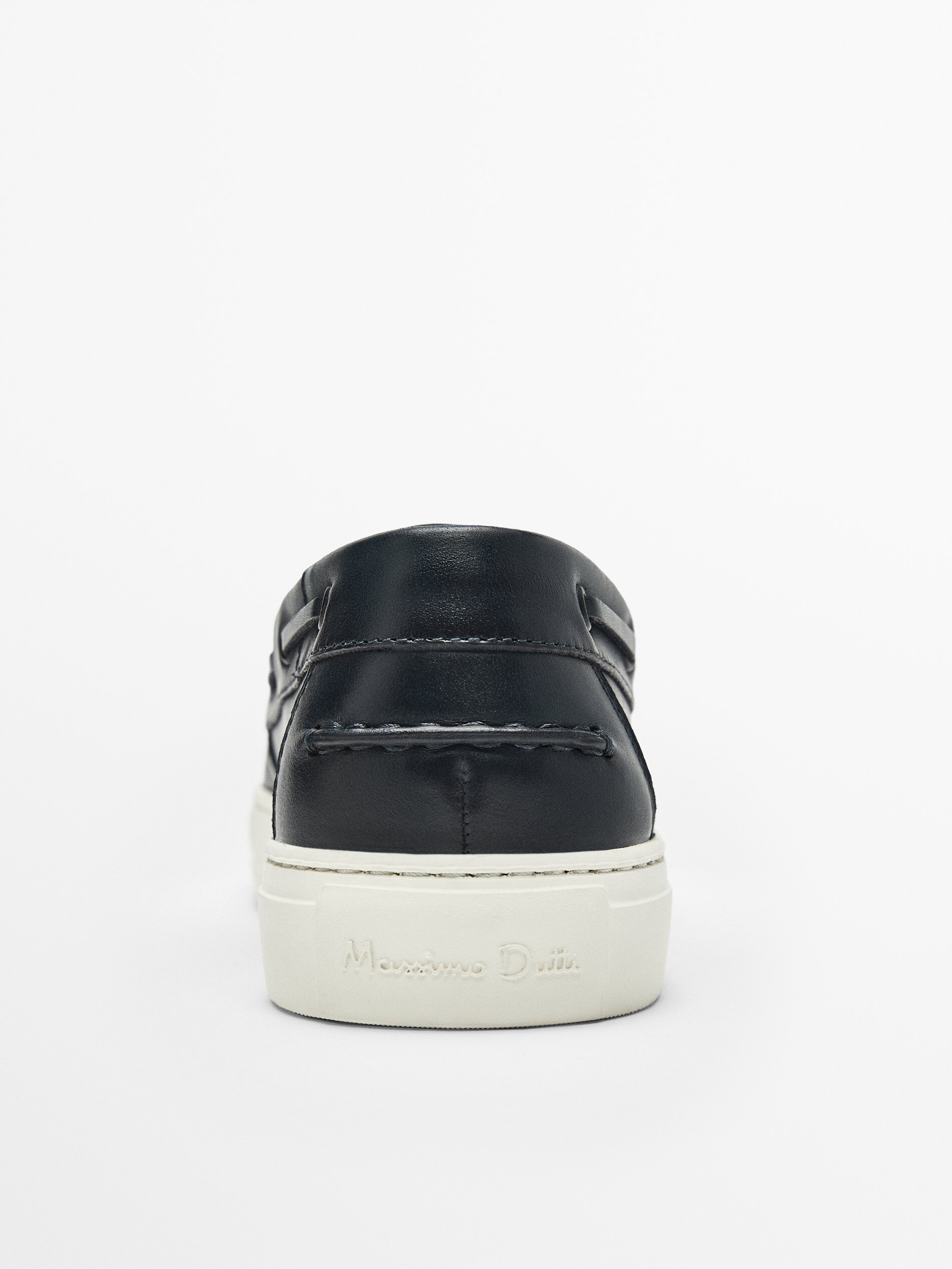 Soft blue nappa leather deck shoes 
