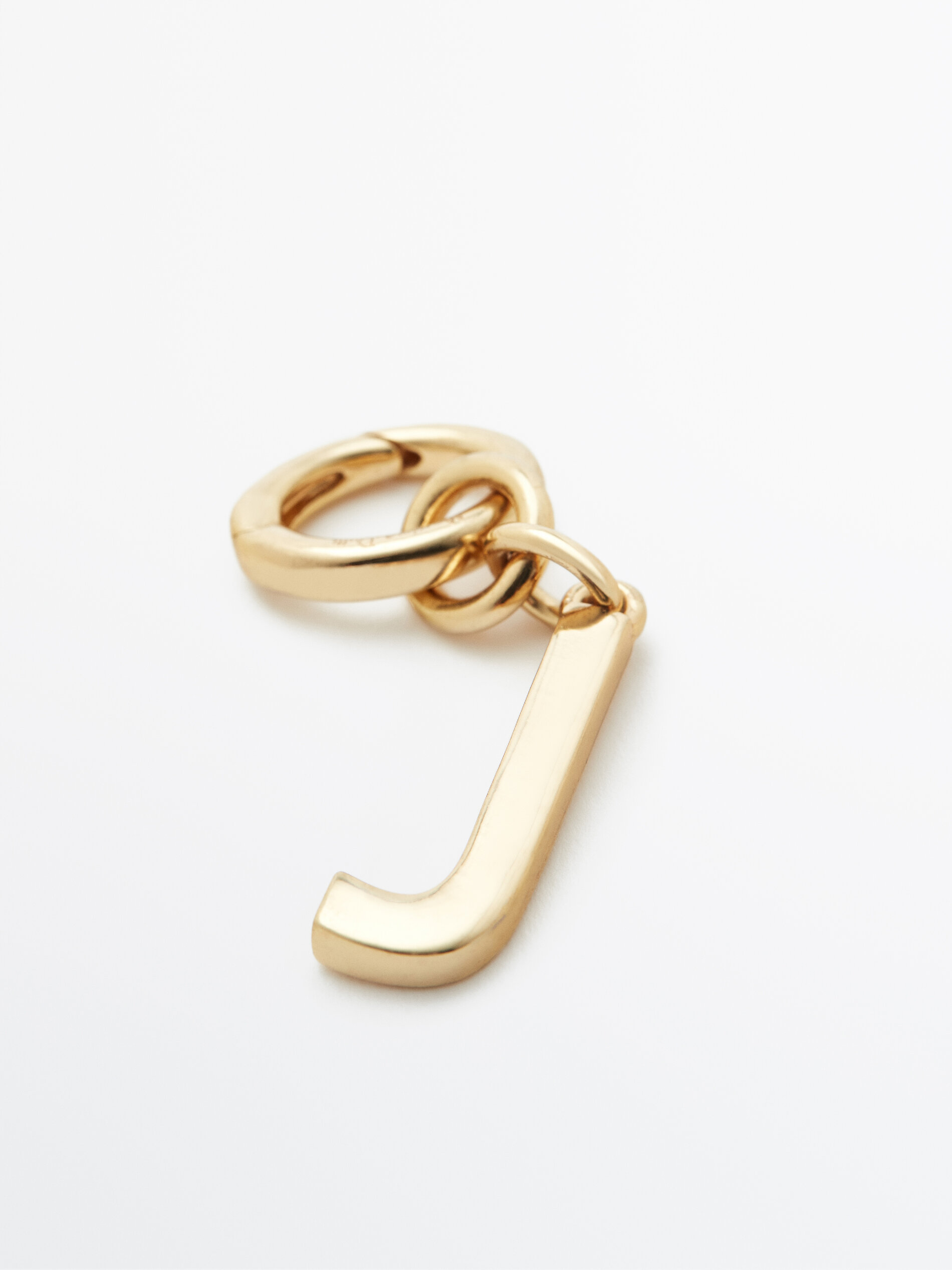 null´s Gold-plated letter J charm Massimo Dutti Deutschland
