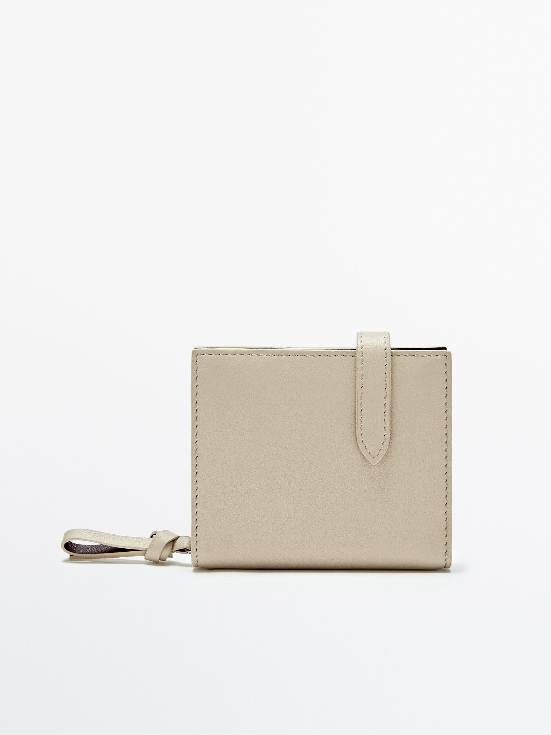 Cartera cremallera piel - Massimo Dutti España