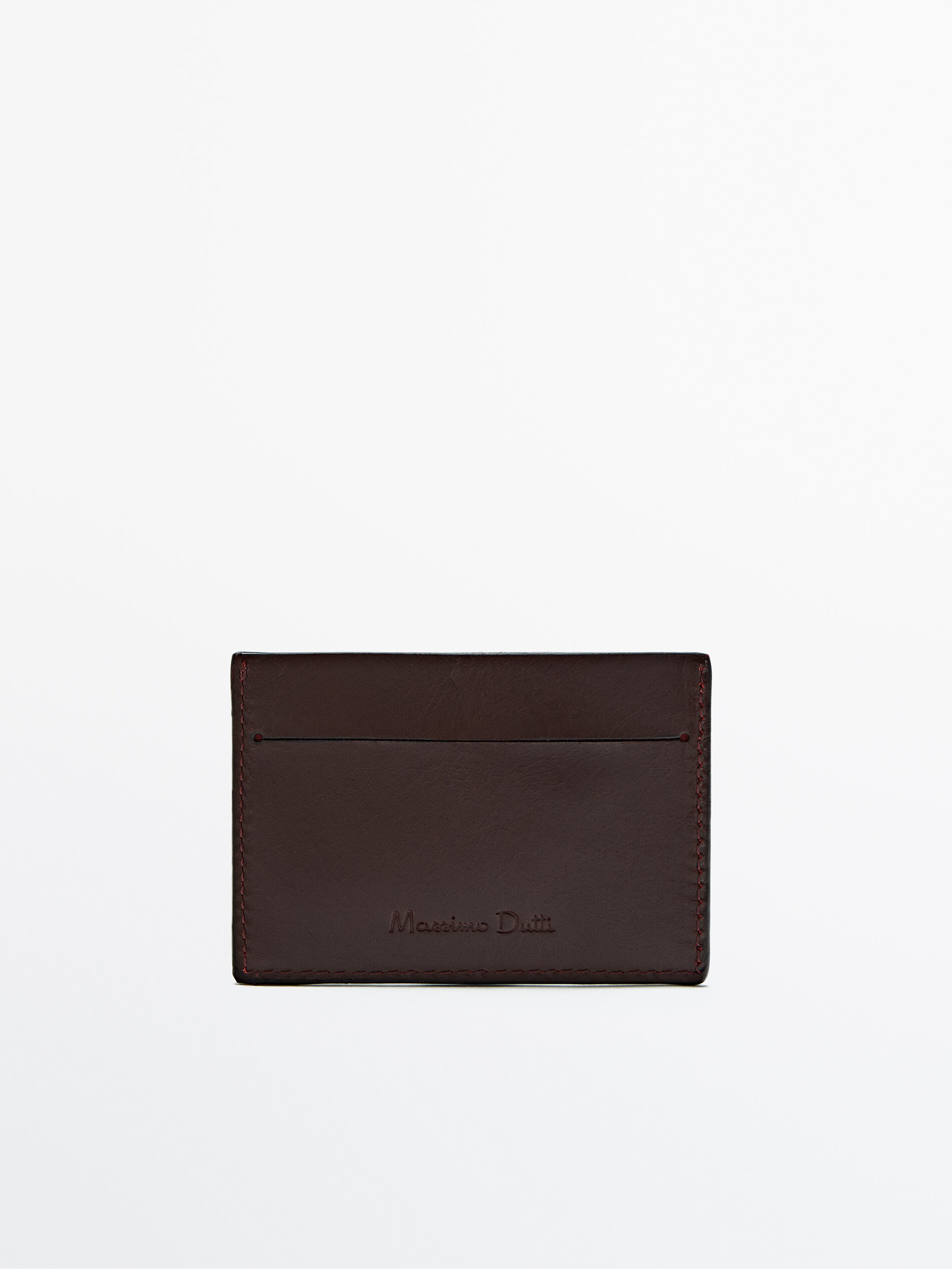 Tarjetero de piel Limited Edition - Massimo Dutti España