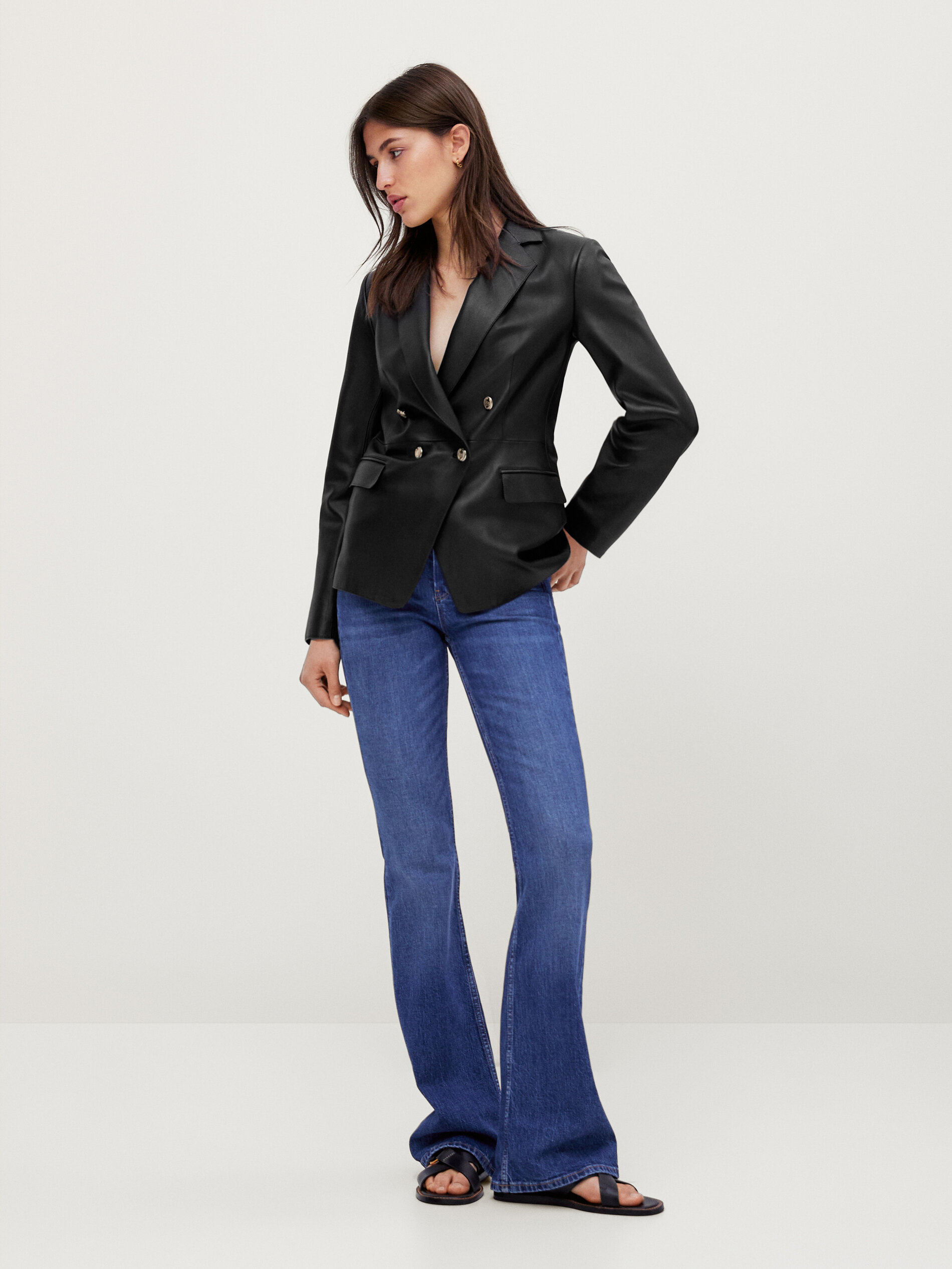 jacket with gold buttons