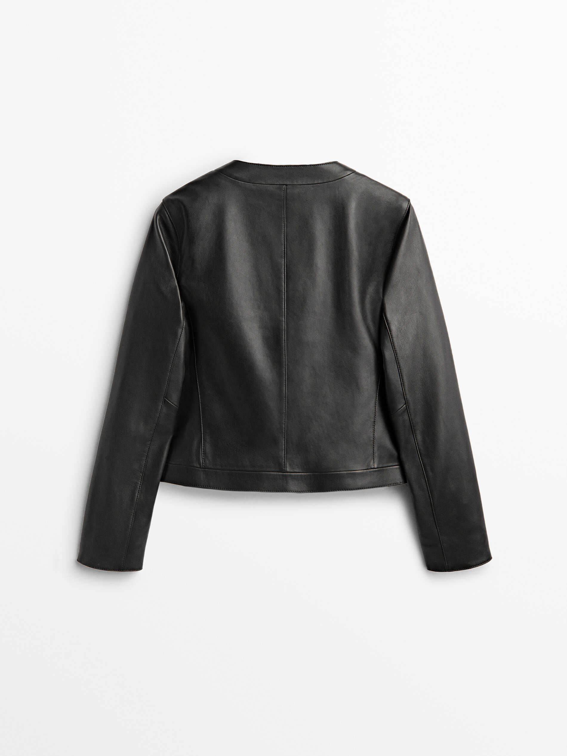 massimo dutti nappa leather jacket
