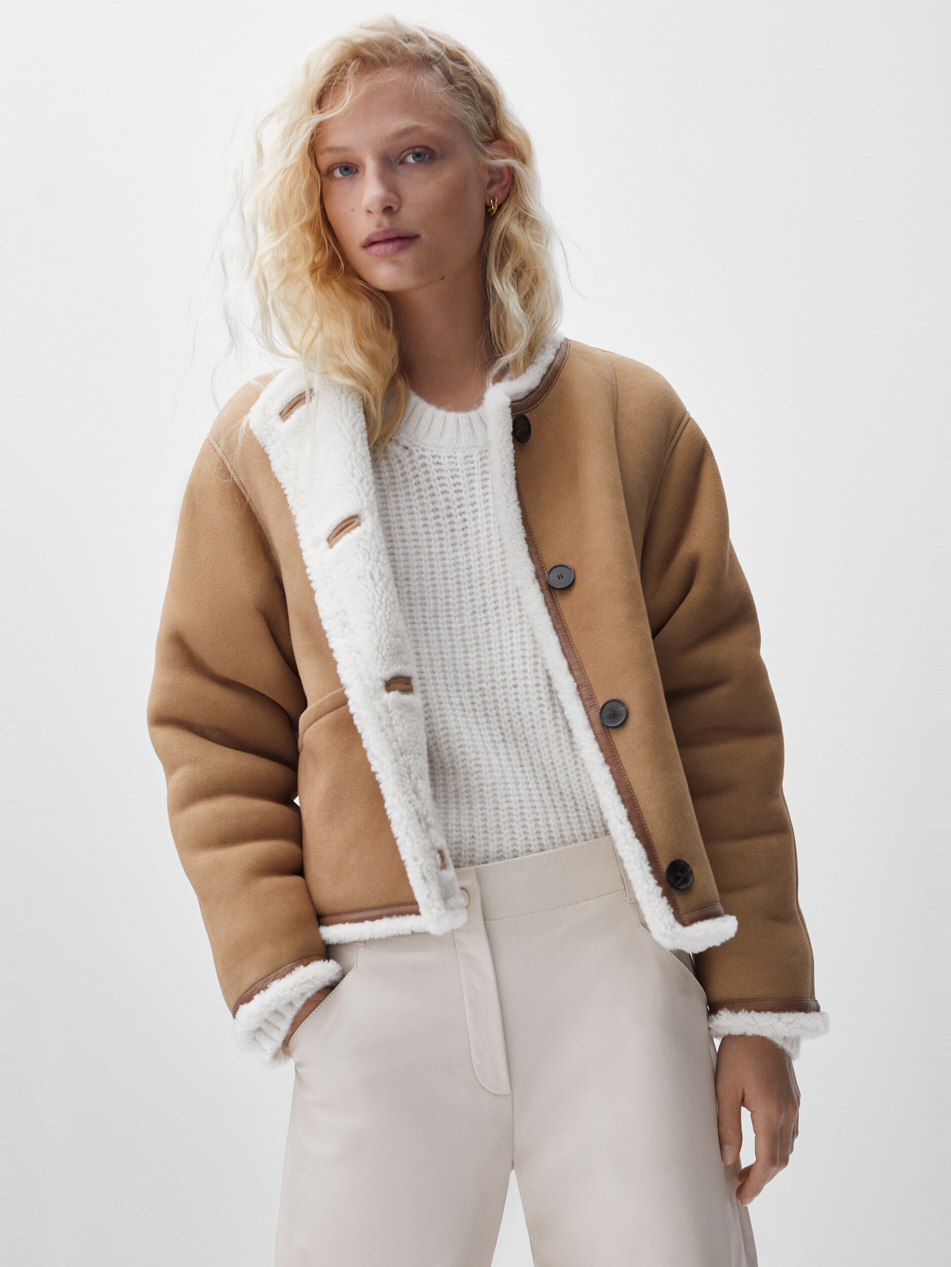 massimo dutti reversible coat